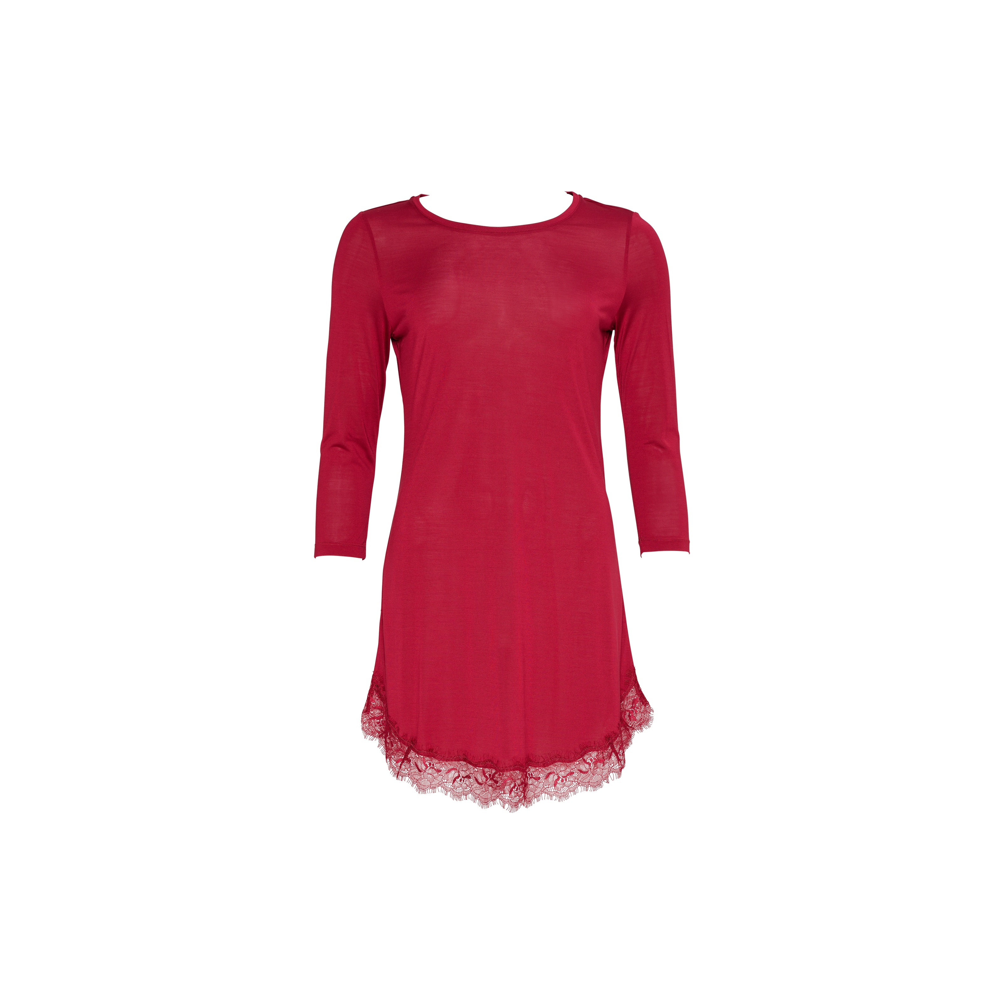 Feline Nachthemd kurz in rot