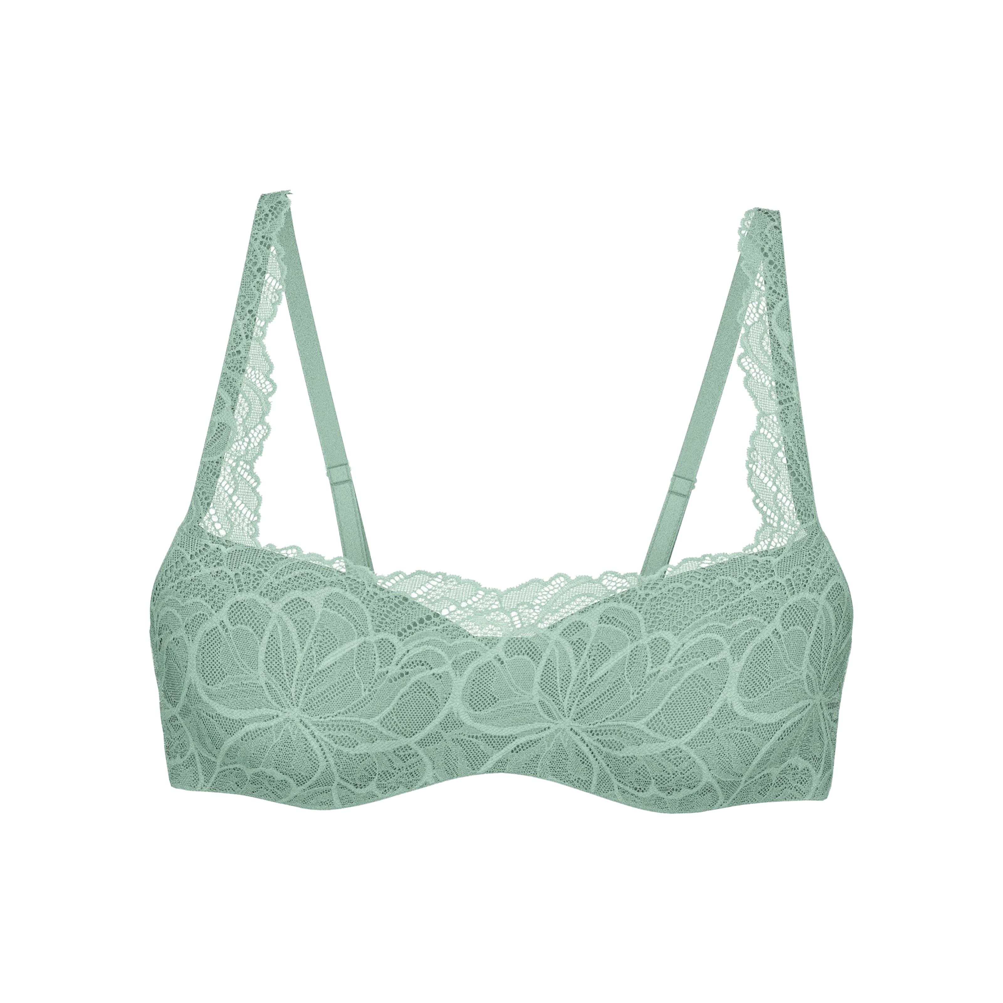 Body Make-Up Illusion Lace BH mit Bügel, gefüttert in grün