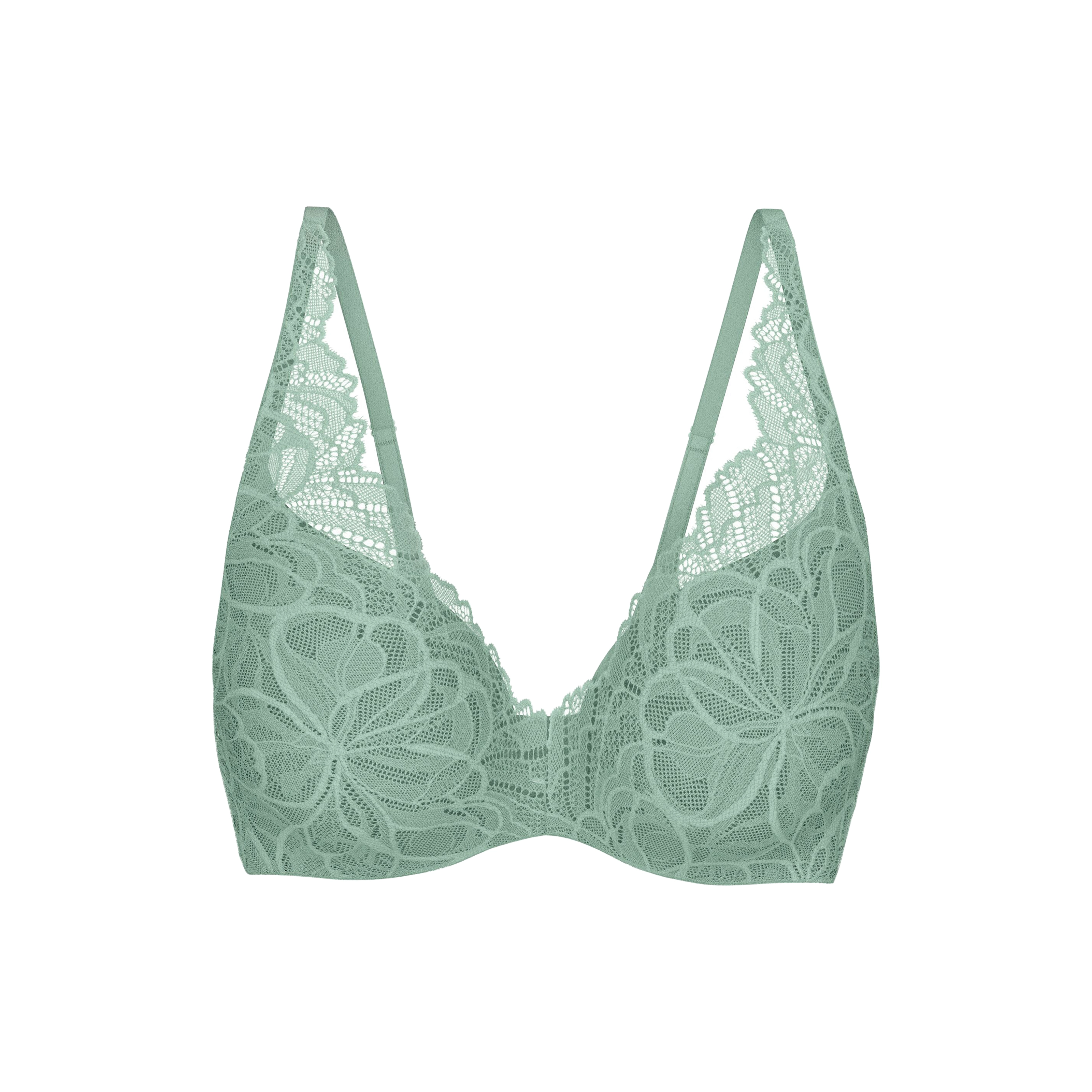 Body Make-Up Illusion Lace BH mit Bügel, gefüttert in grün