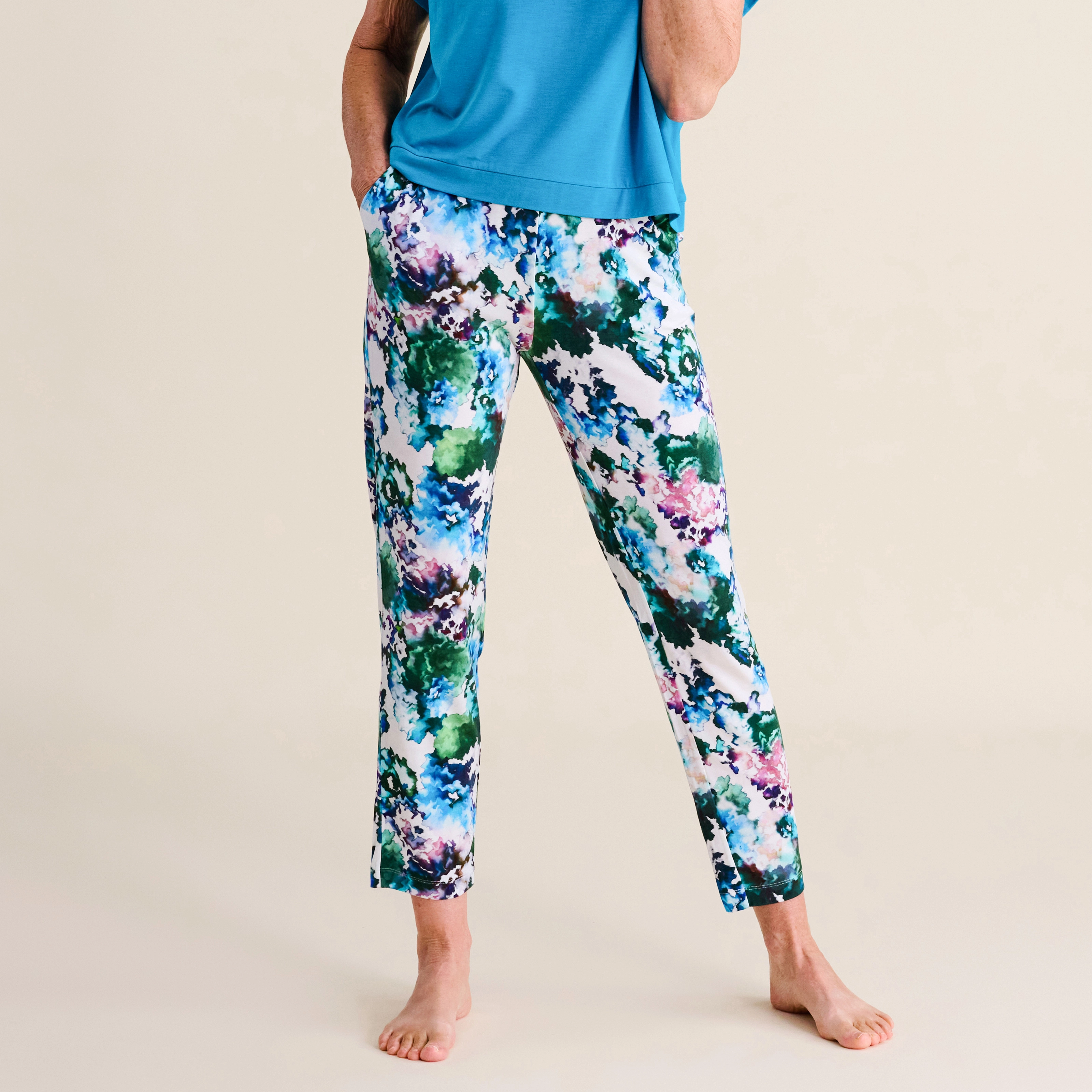 Alexa Pyjama Unterteil in weiss