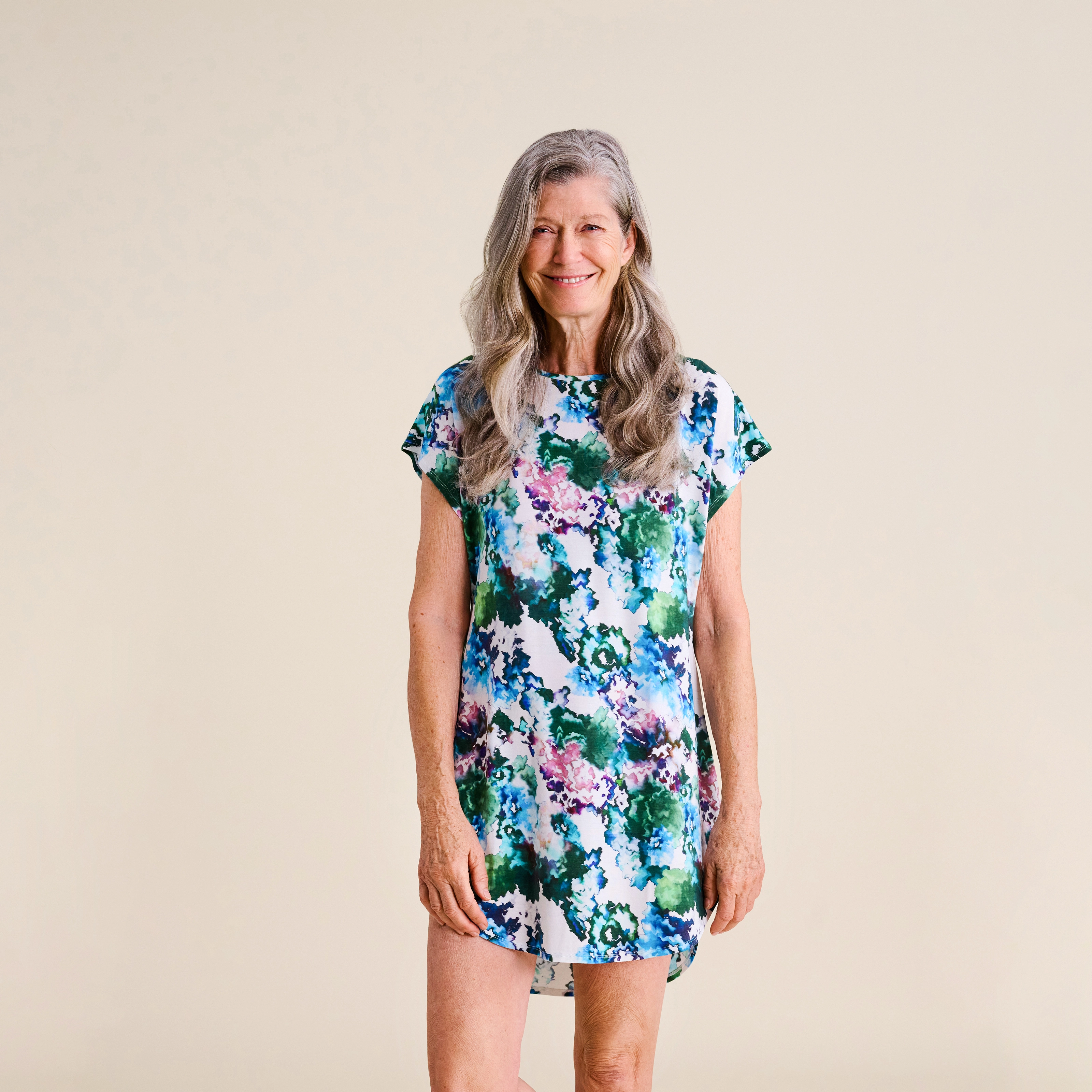 Alexa Nachthemd kurz in grün