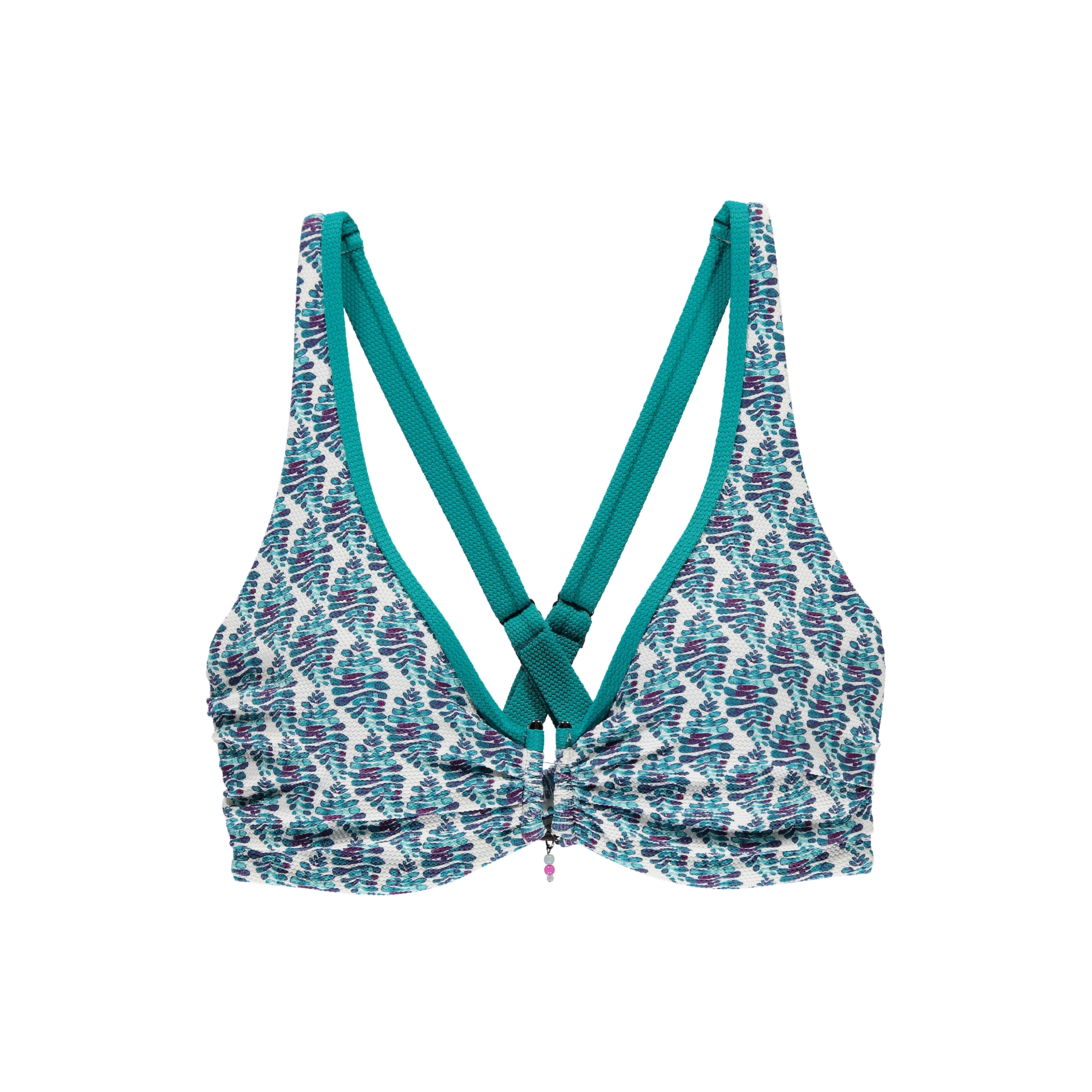 Amalia Bikini Top mit Bügel ungefüttert in türkis