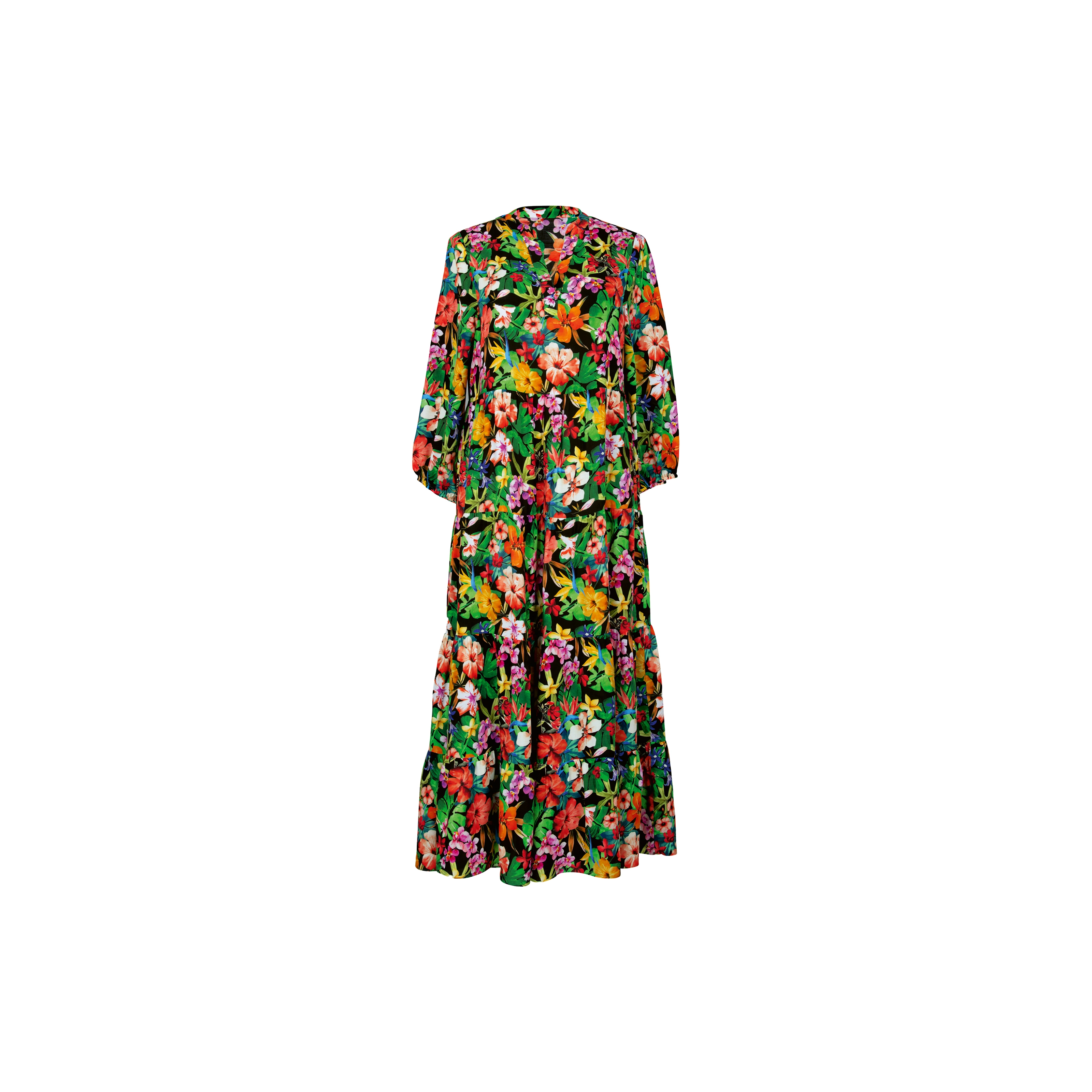 Image of Wild Garden Kleid in schwarz