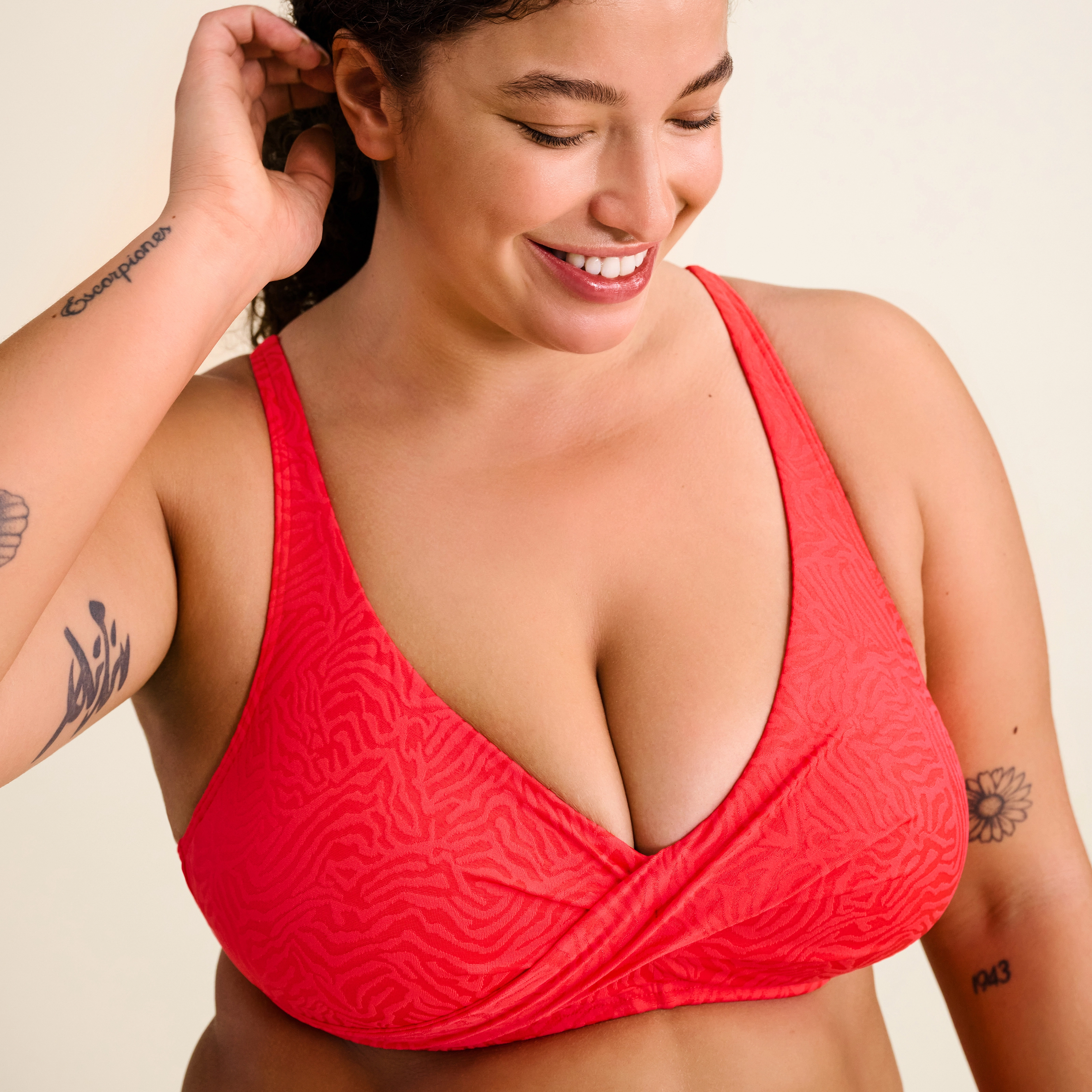 Alia Bikini Top mit Bügel ungefüttert in orange