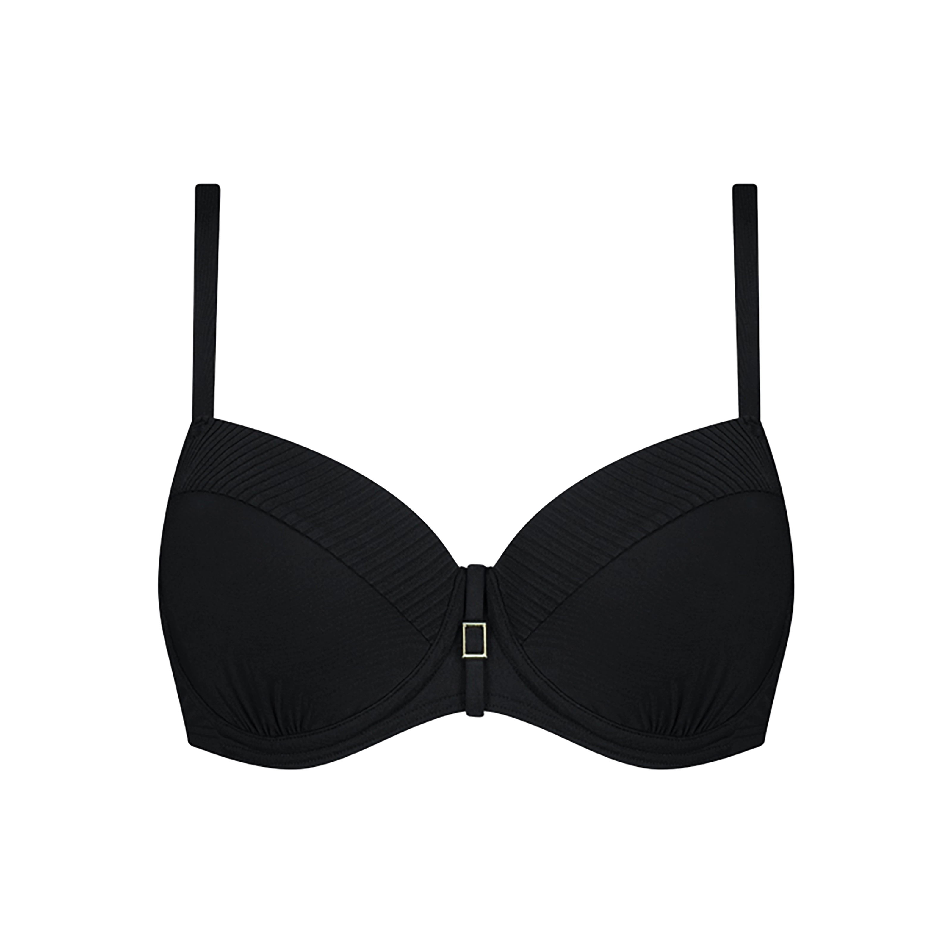 Caviar Bikini Top mit Bügel gefüttert in schwarz