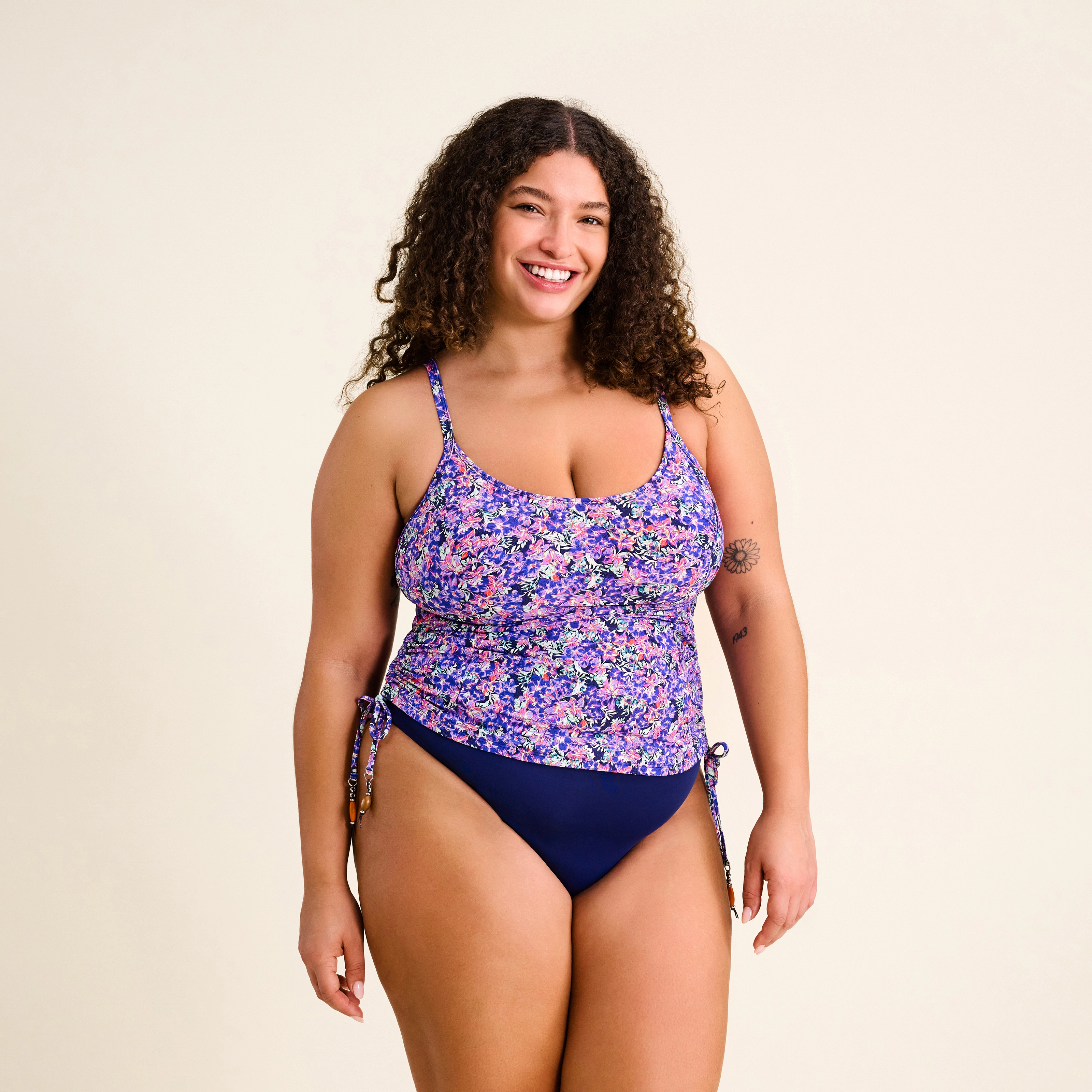Ambrosia Tankini Top ohne Bügel gefüttert in blau