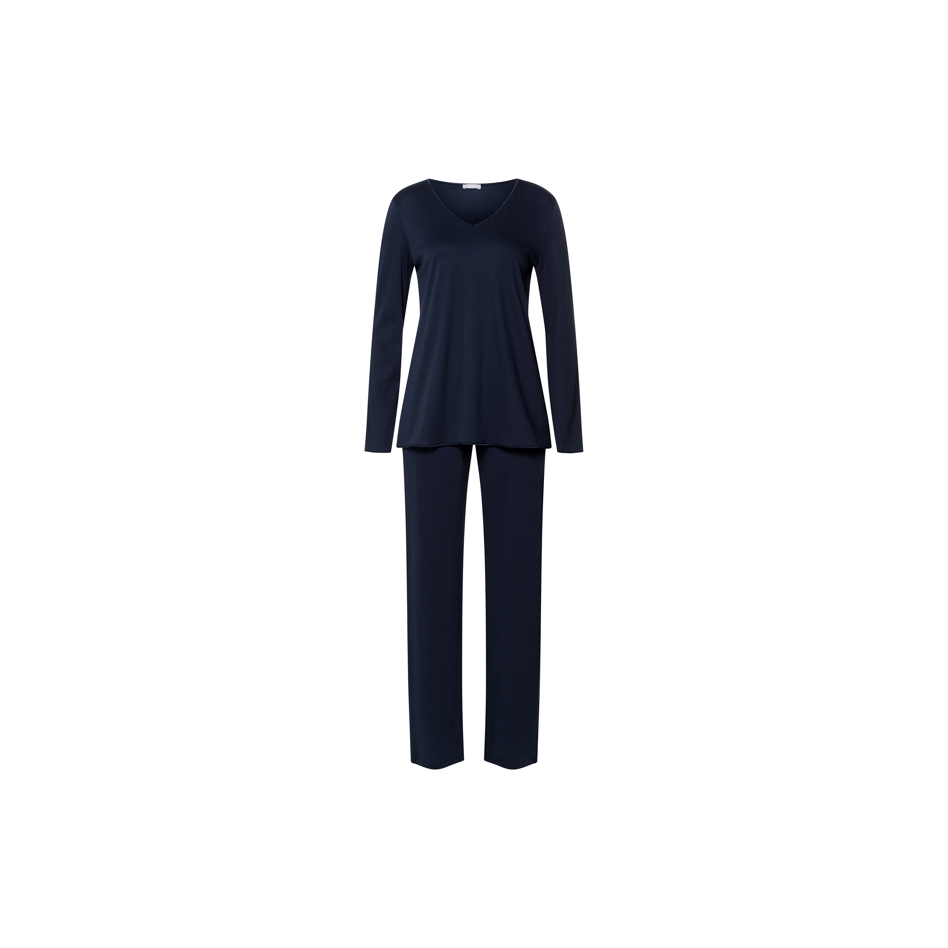 Cotton Silk Pyjama SET in blau