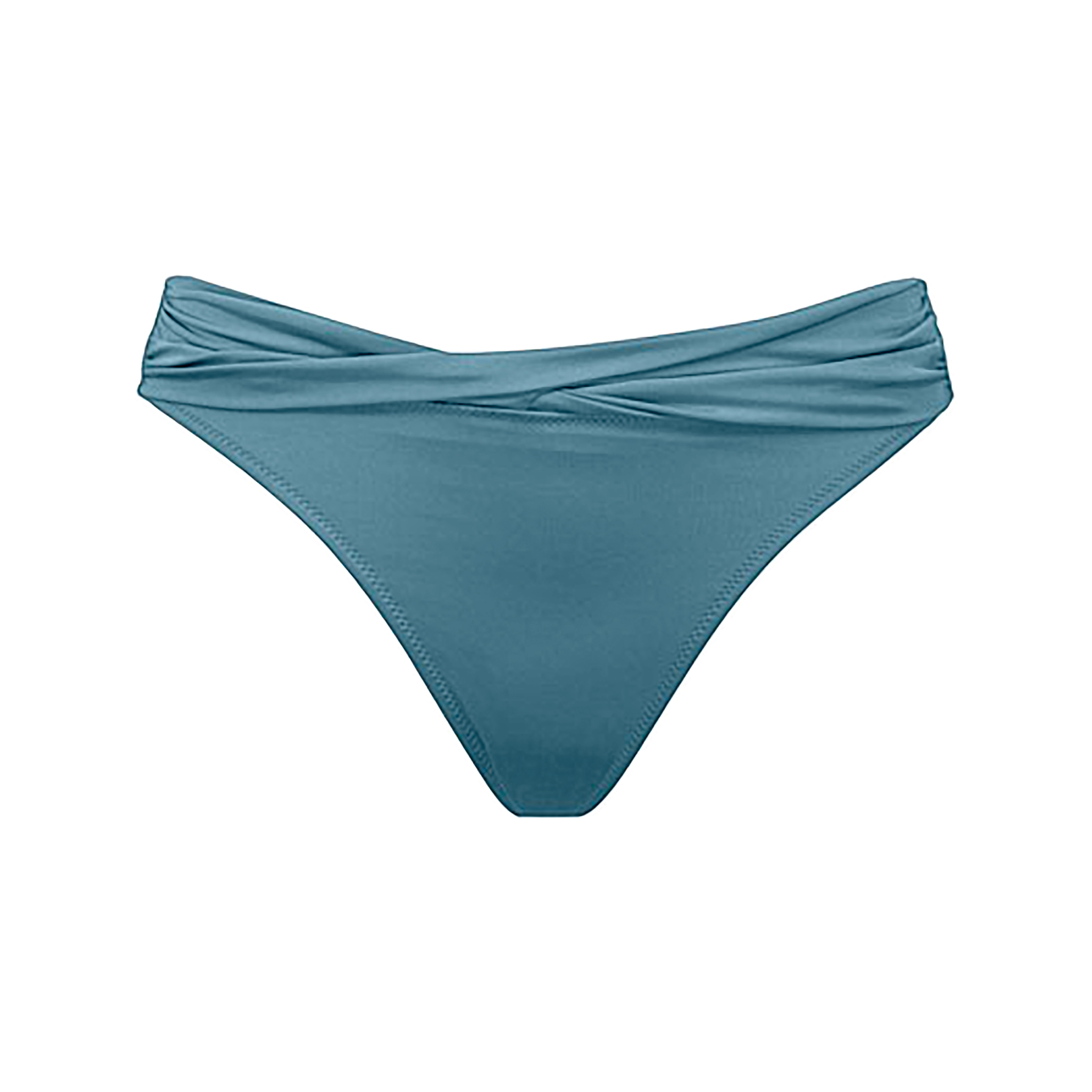 Shimmering Solids Bikini Regular Slip in blau
