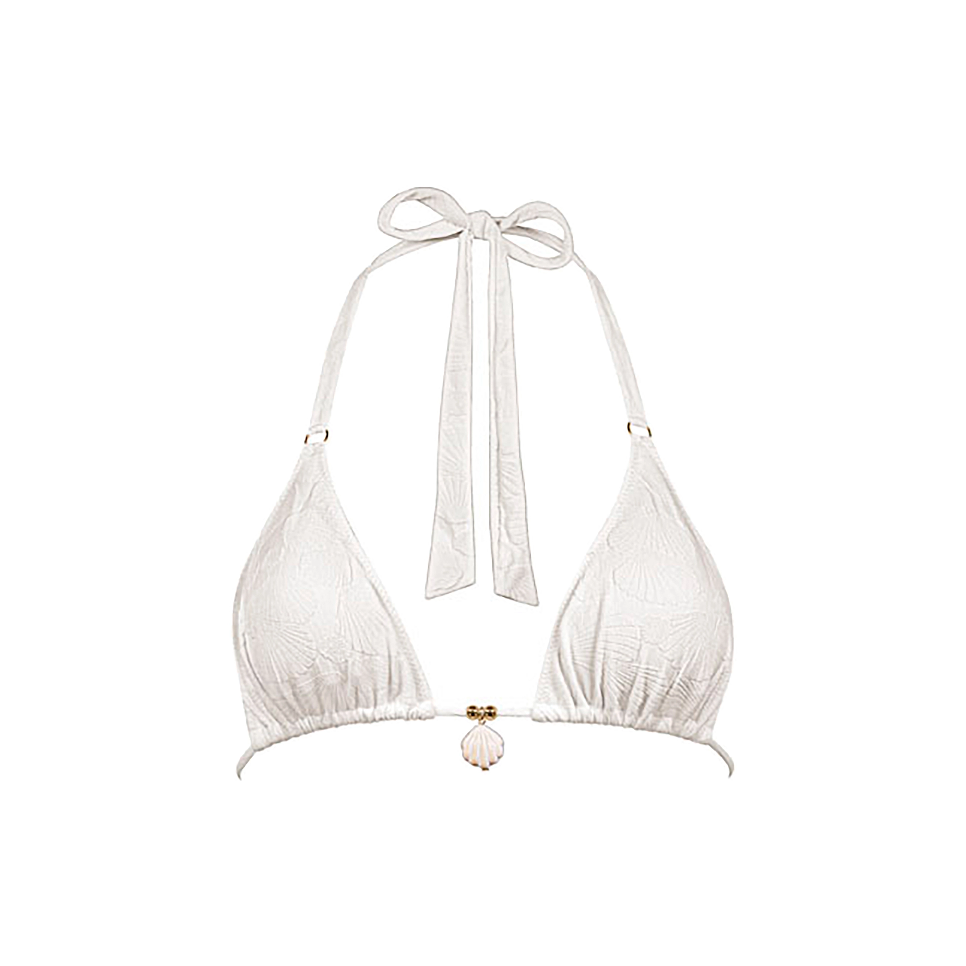 Coastal Daydream Bikini Top ohne Bügel ungefüttert in weiss