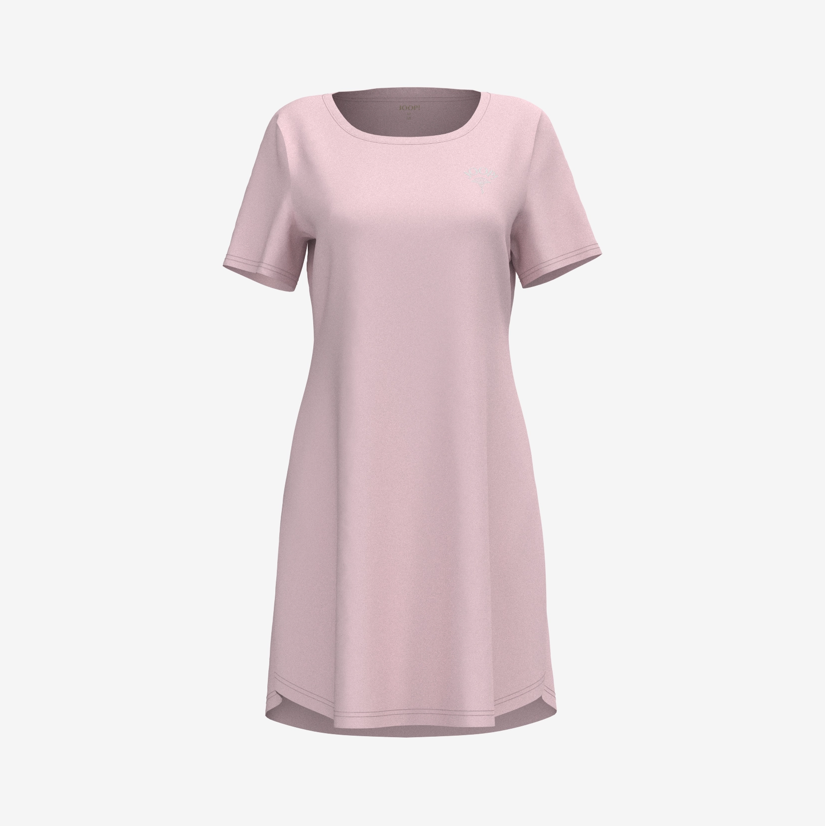 Comfort Nachthemd lang in rosa
