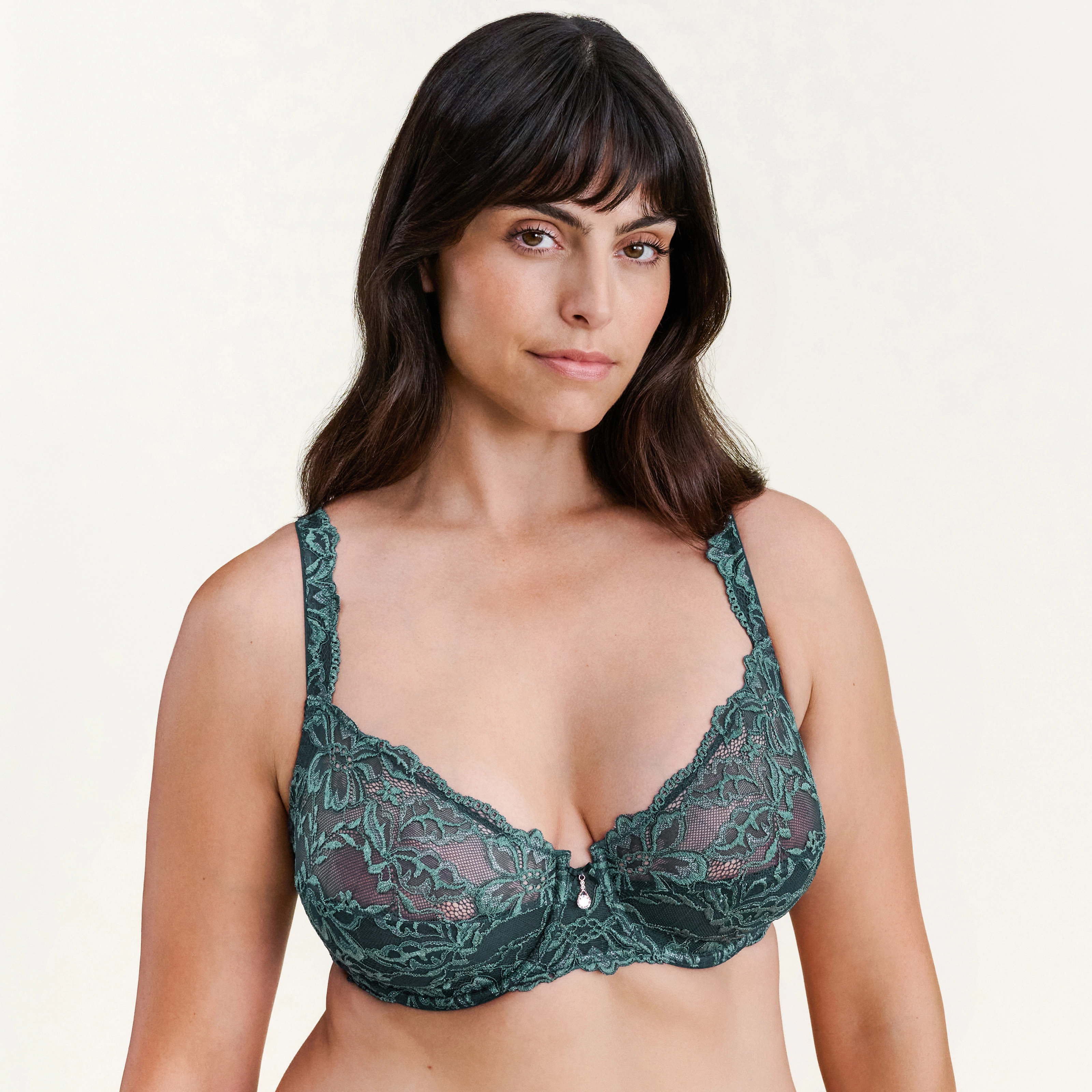 Luxury Desire BH mit Bügel, ungefüttert in grün