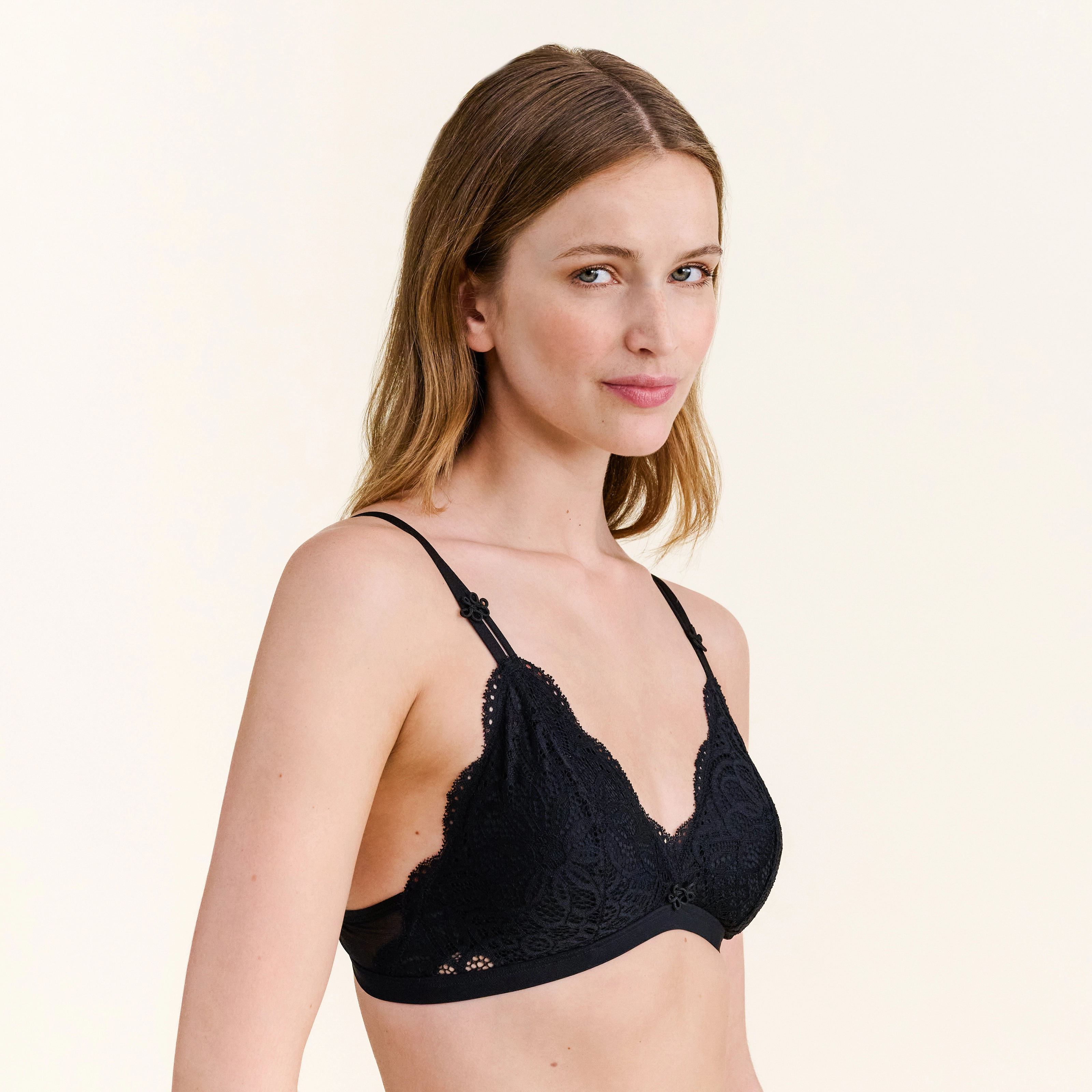 Behati BH ohne Bügel, gefüttert in schwarz