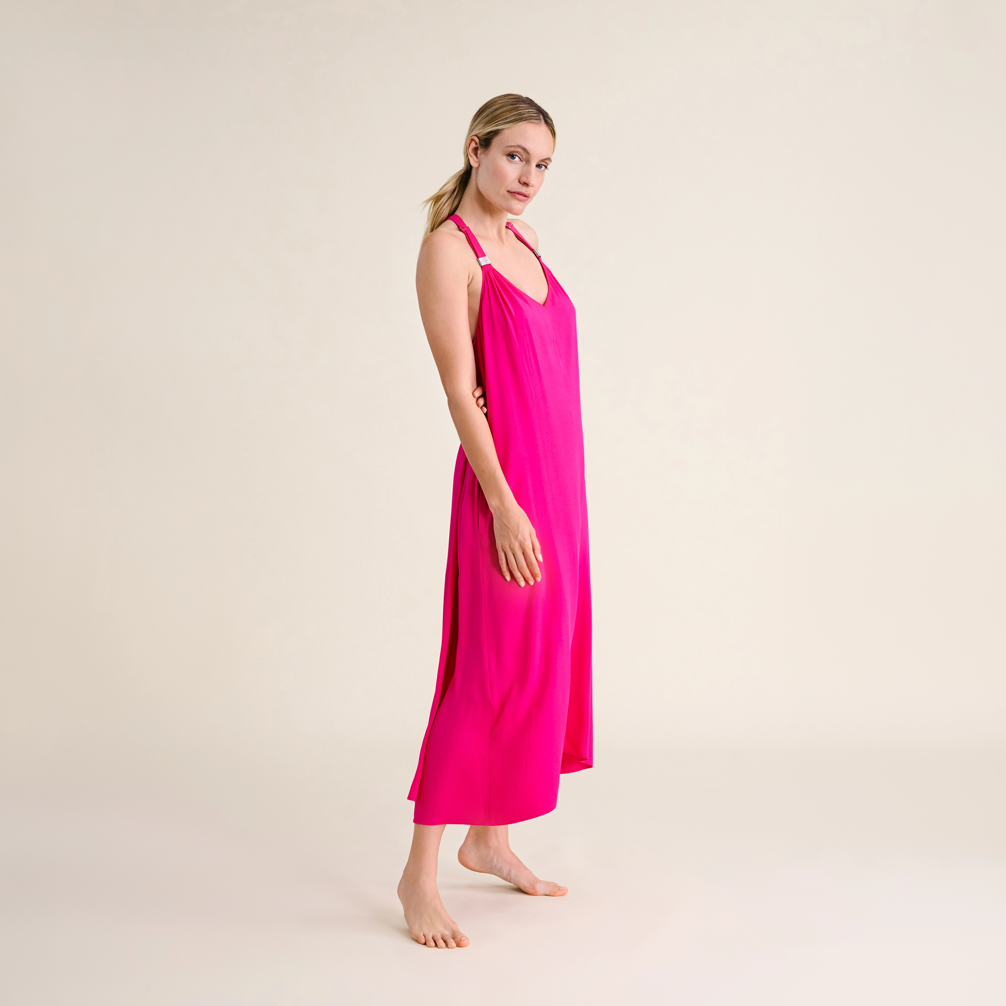 Tirupati Kleid lang in pink