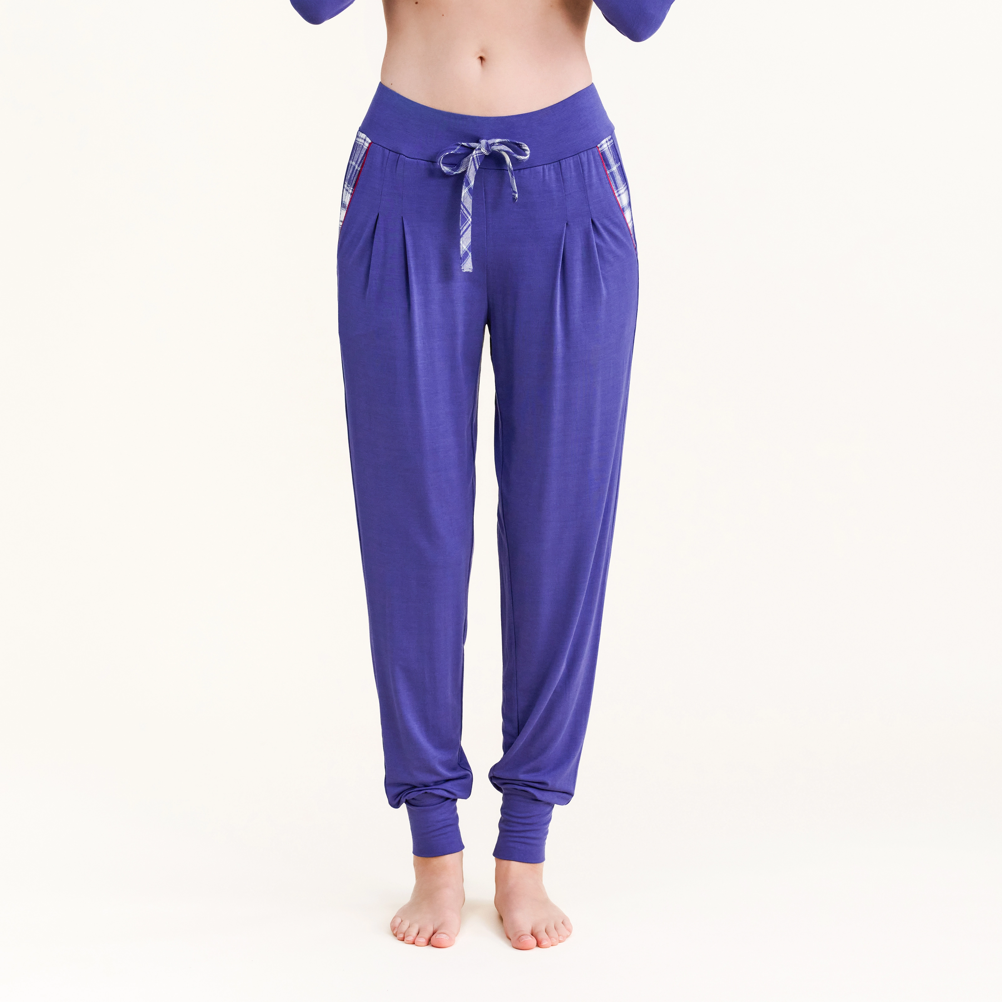 Bernetta Pyjama Unterteil in blau