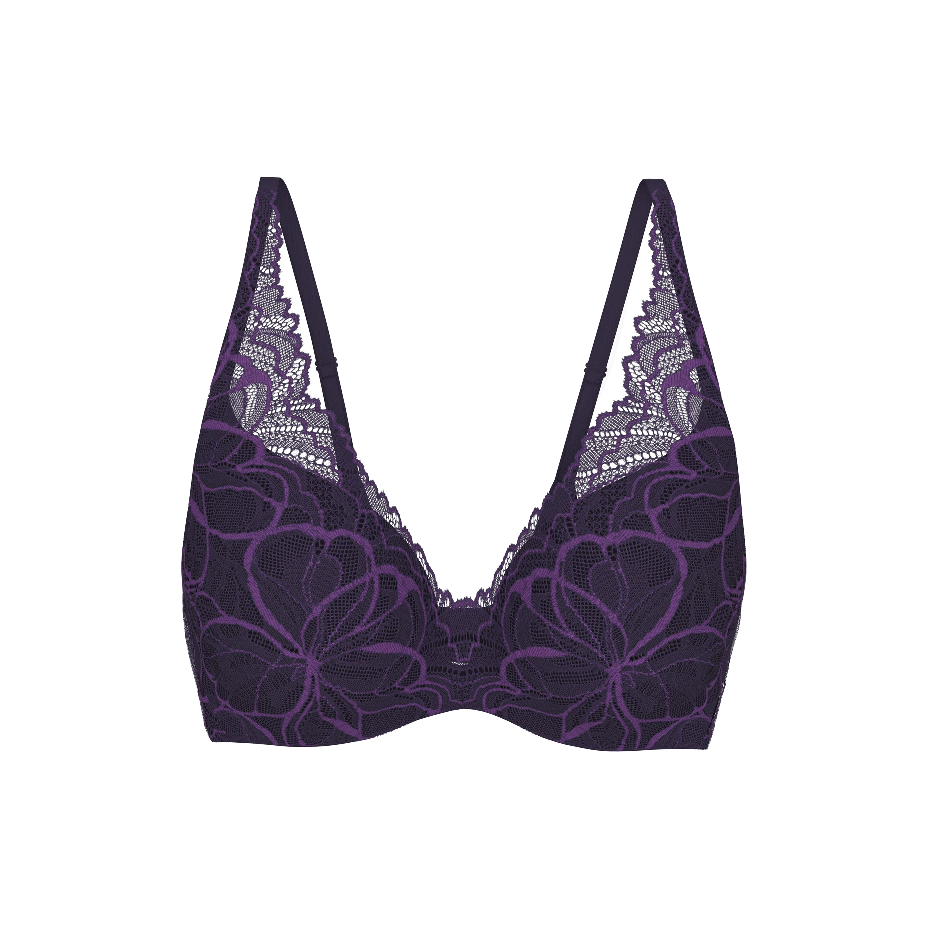 Body Make-Up Illusion Lace BH mit Bügel, gefüttert in blau