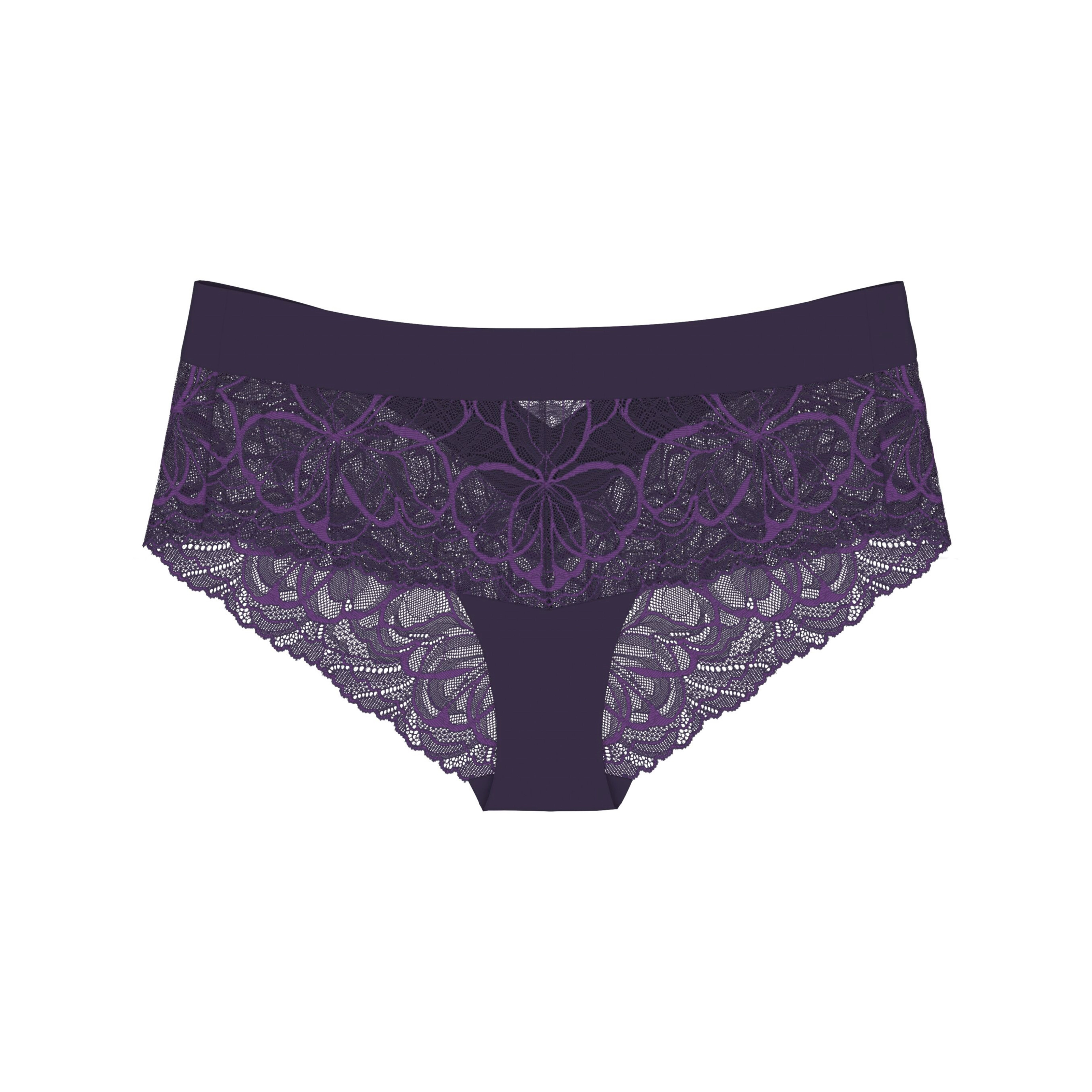 Body Make-Up Illusion Lace Panty in blau