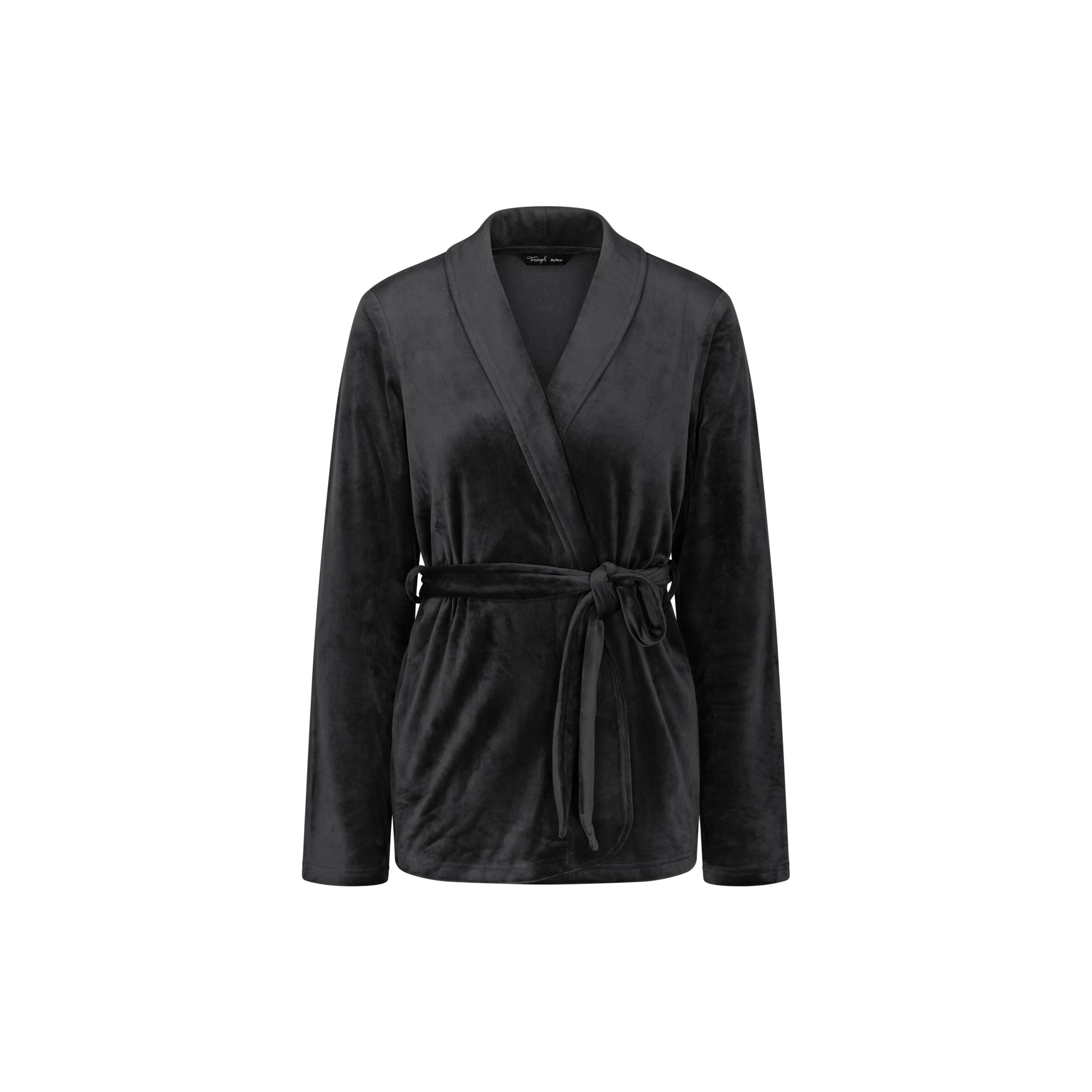 Sensual Velour Jacke in schwarz