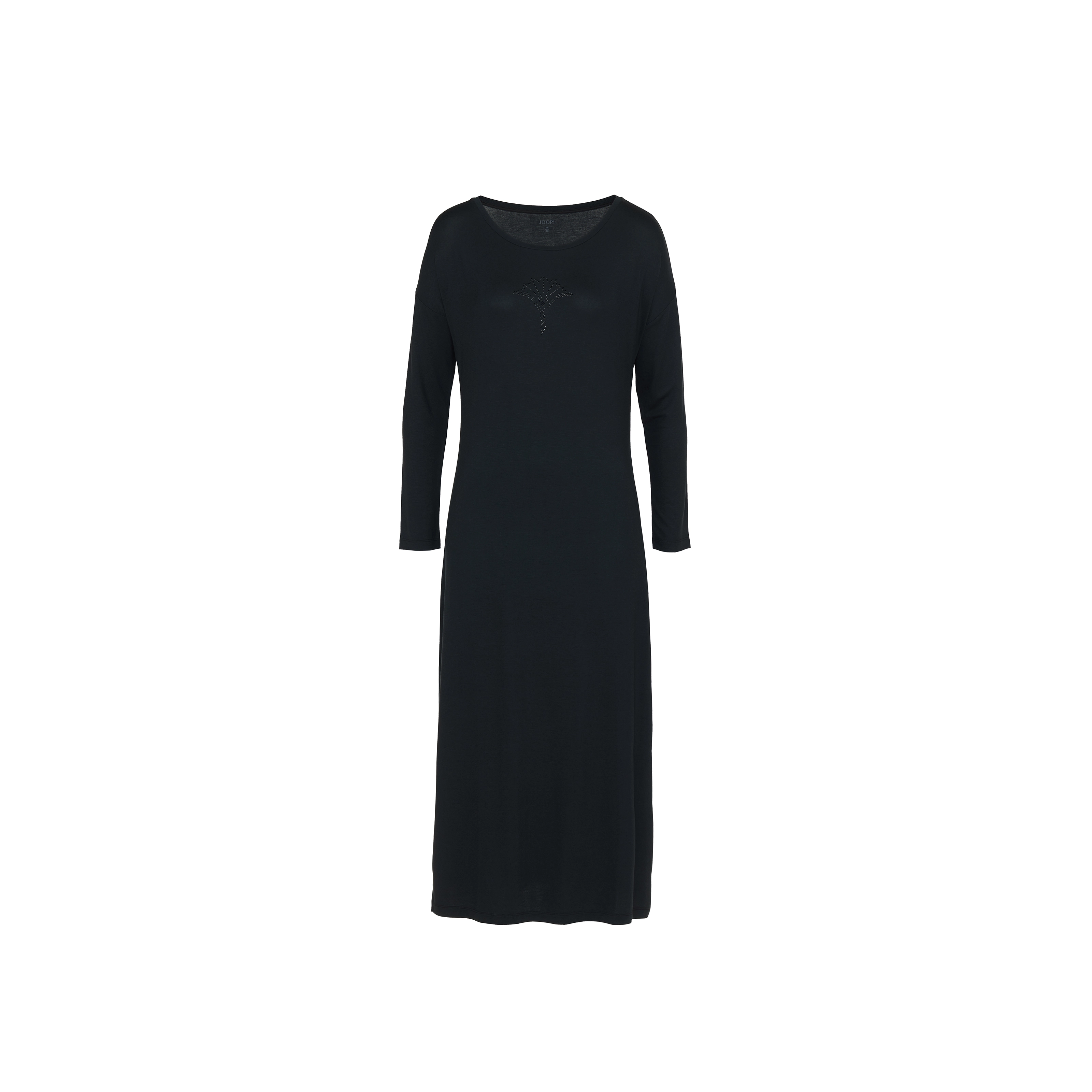 Luxe Nachthemd lang in schwarz
