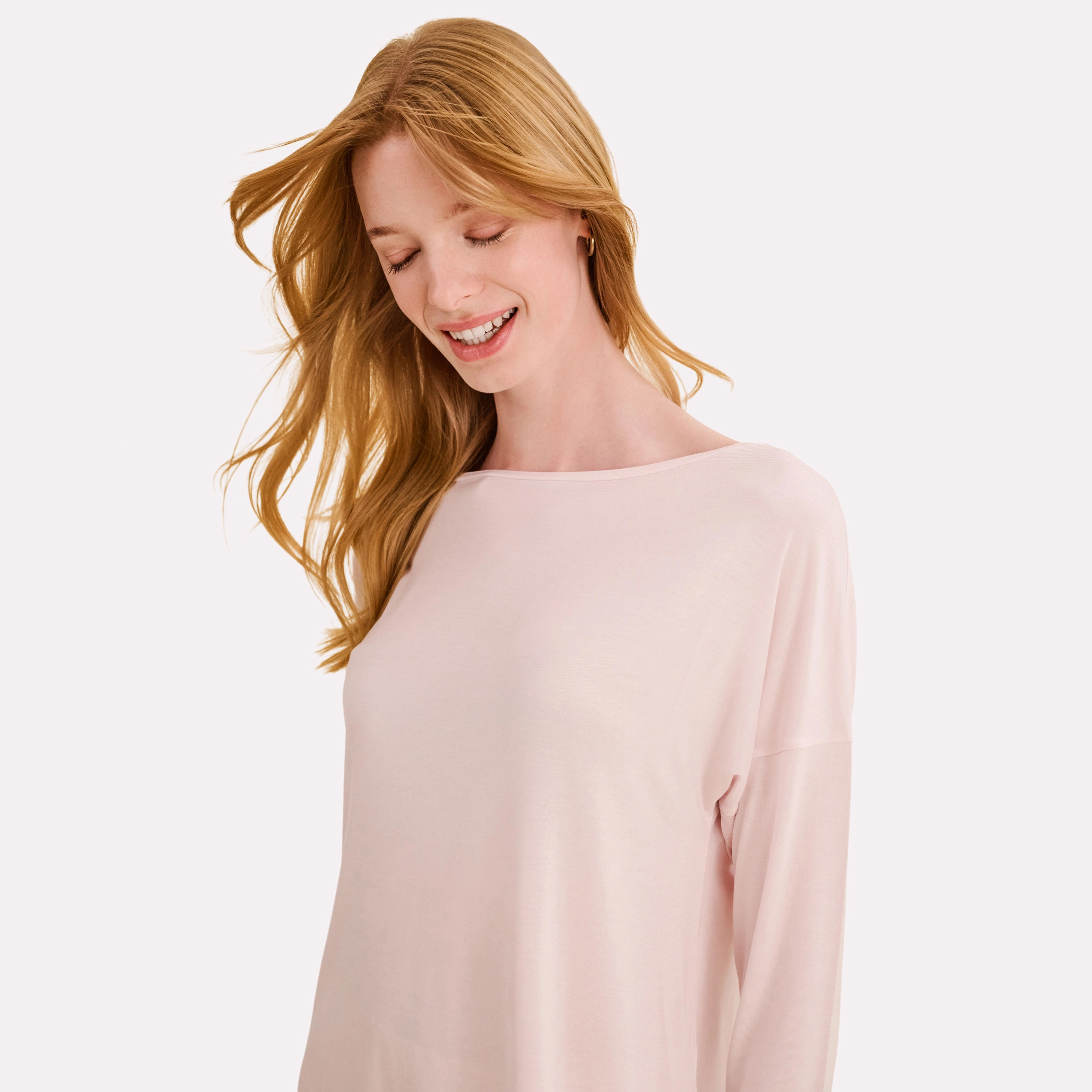 Ciara Pyjama Oberteil in rosa