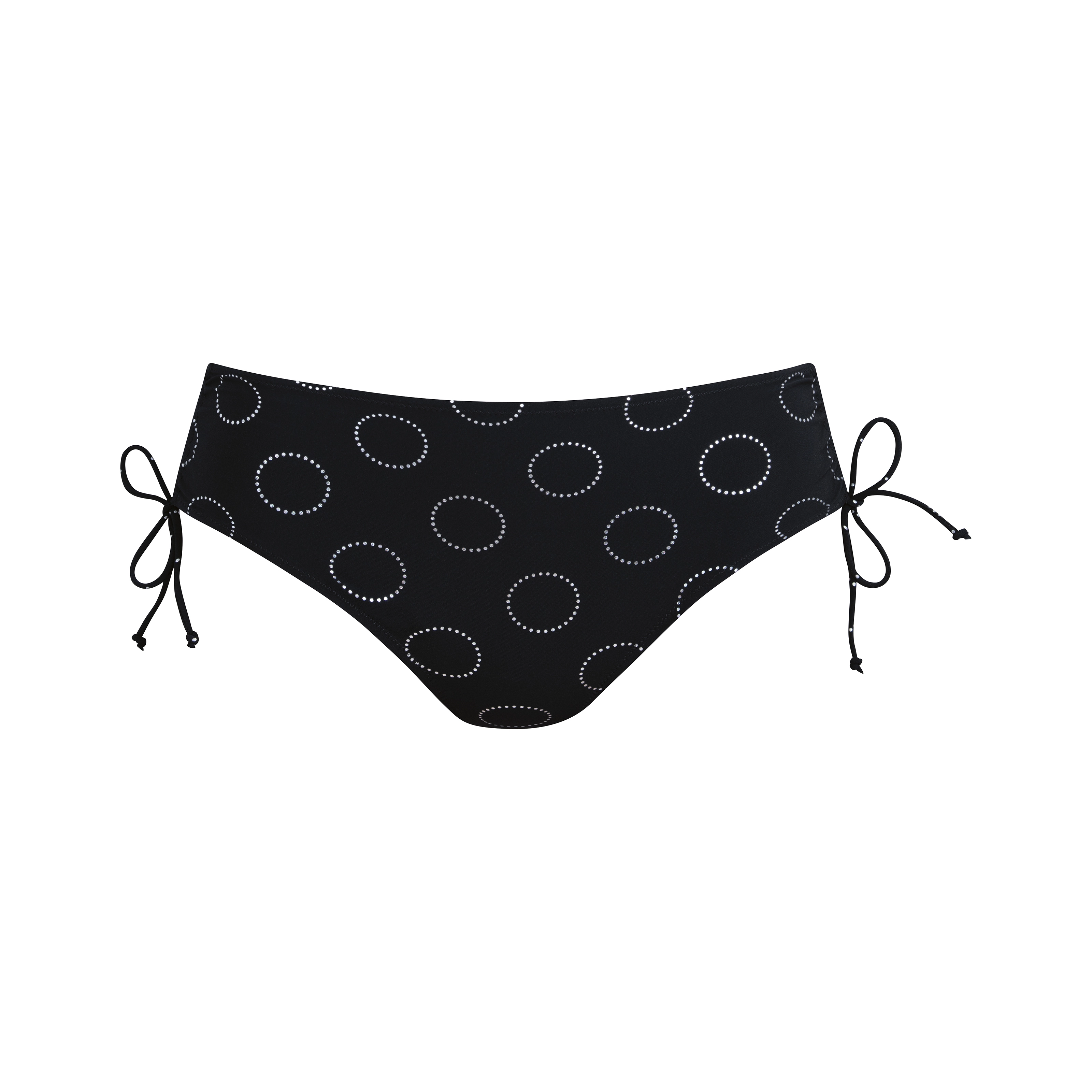 Image of Silver Pearls Bikini Panty Slip in schwarz