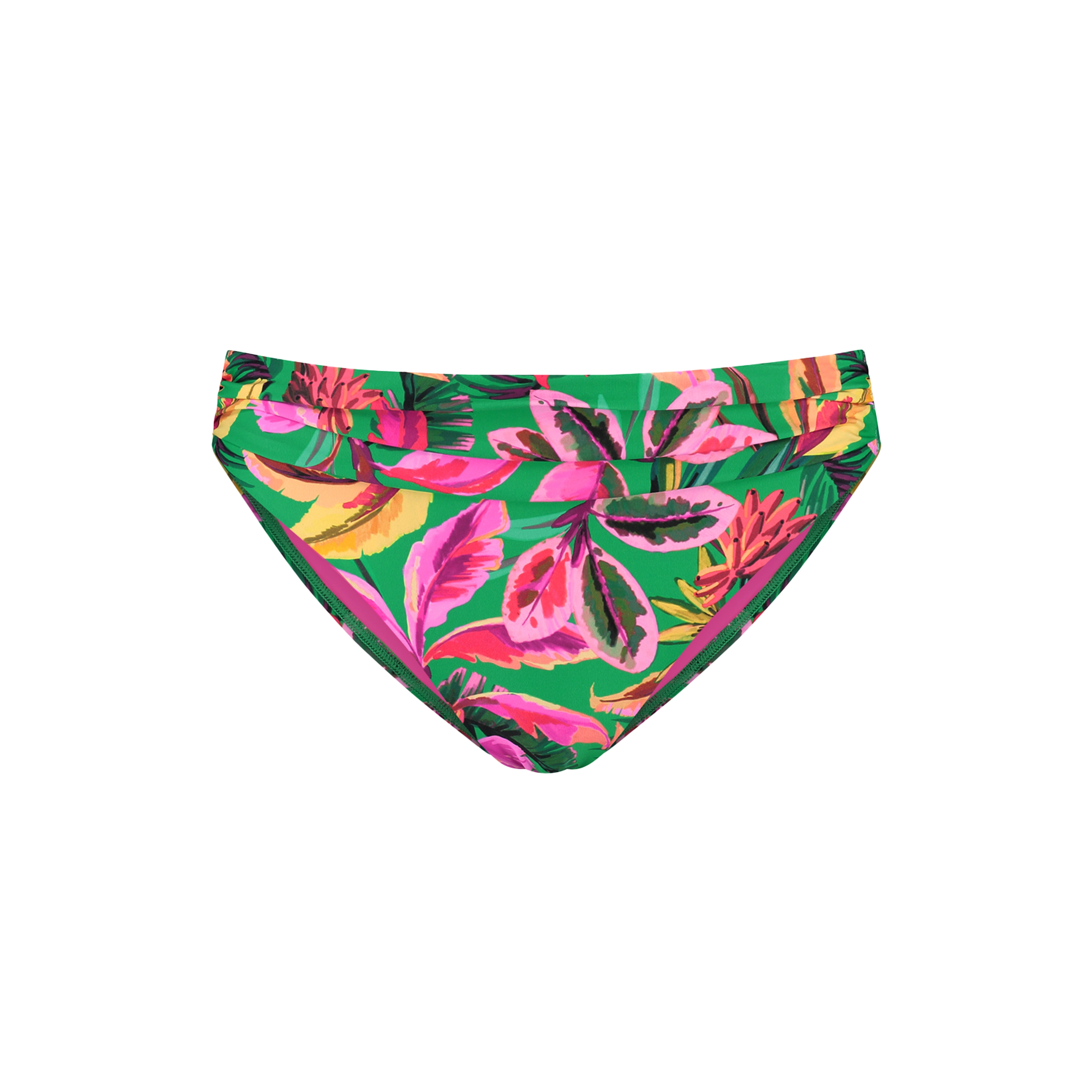 Image of Floral Forest Bikini Regular Slip in grün
