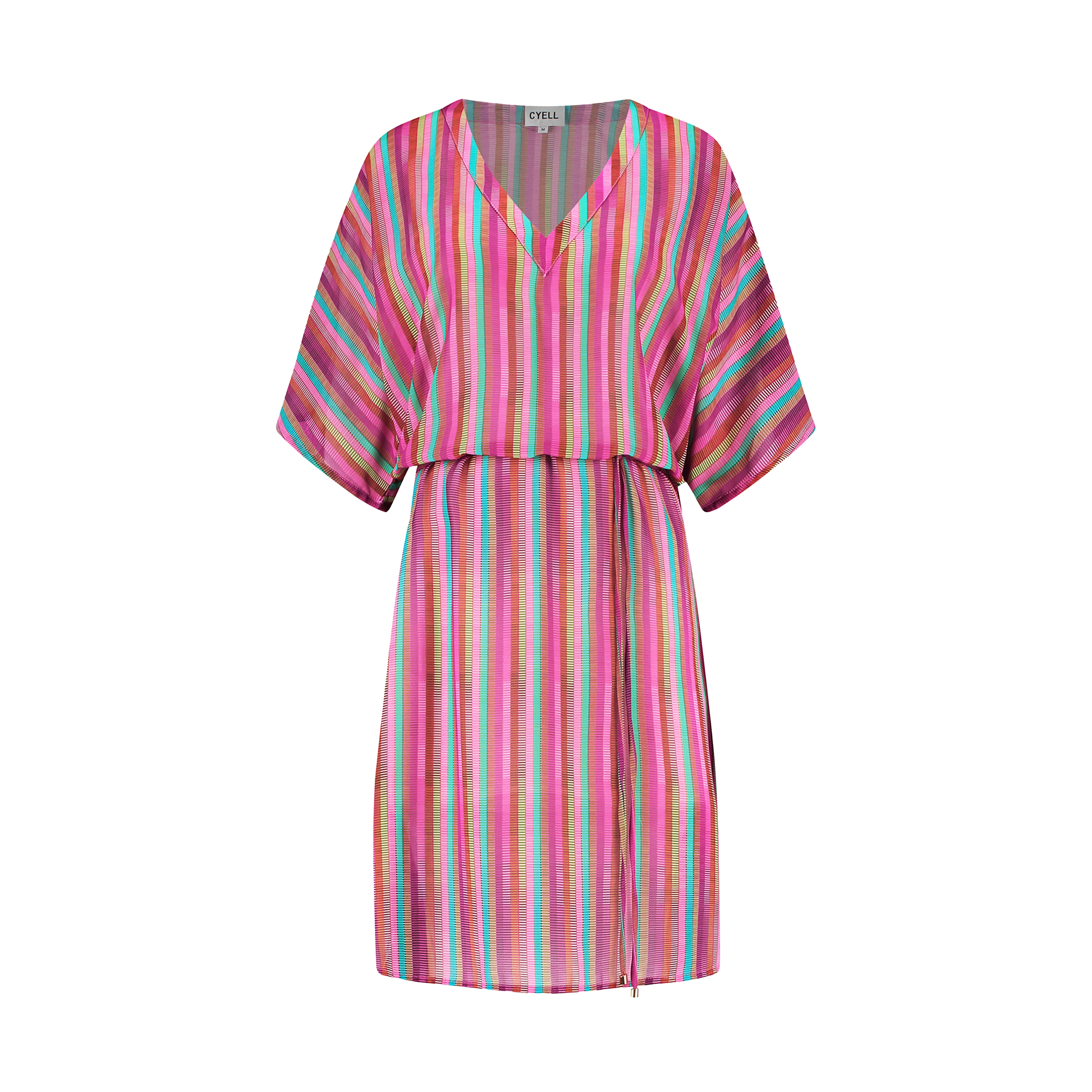 Image of Tropical Lines Tunika kurz in pink