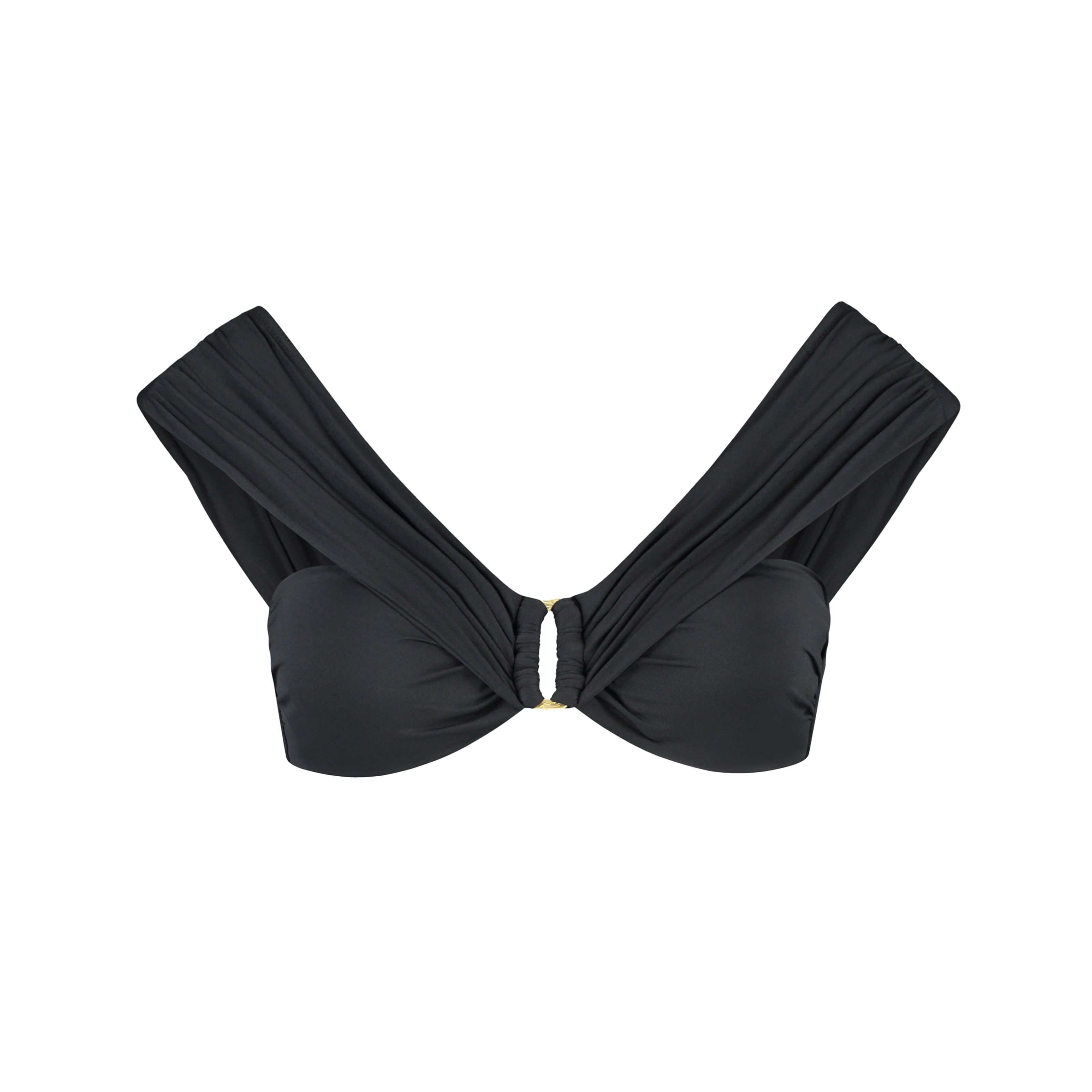 Image of Femme Noir Bikini Top ohne Bügel gefüttert in schwarz