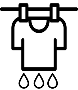 Séchage sur la corde à linge