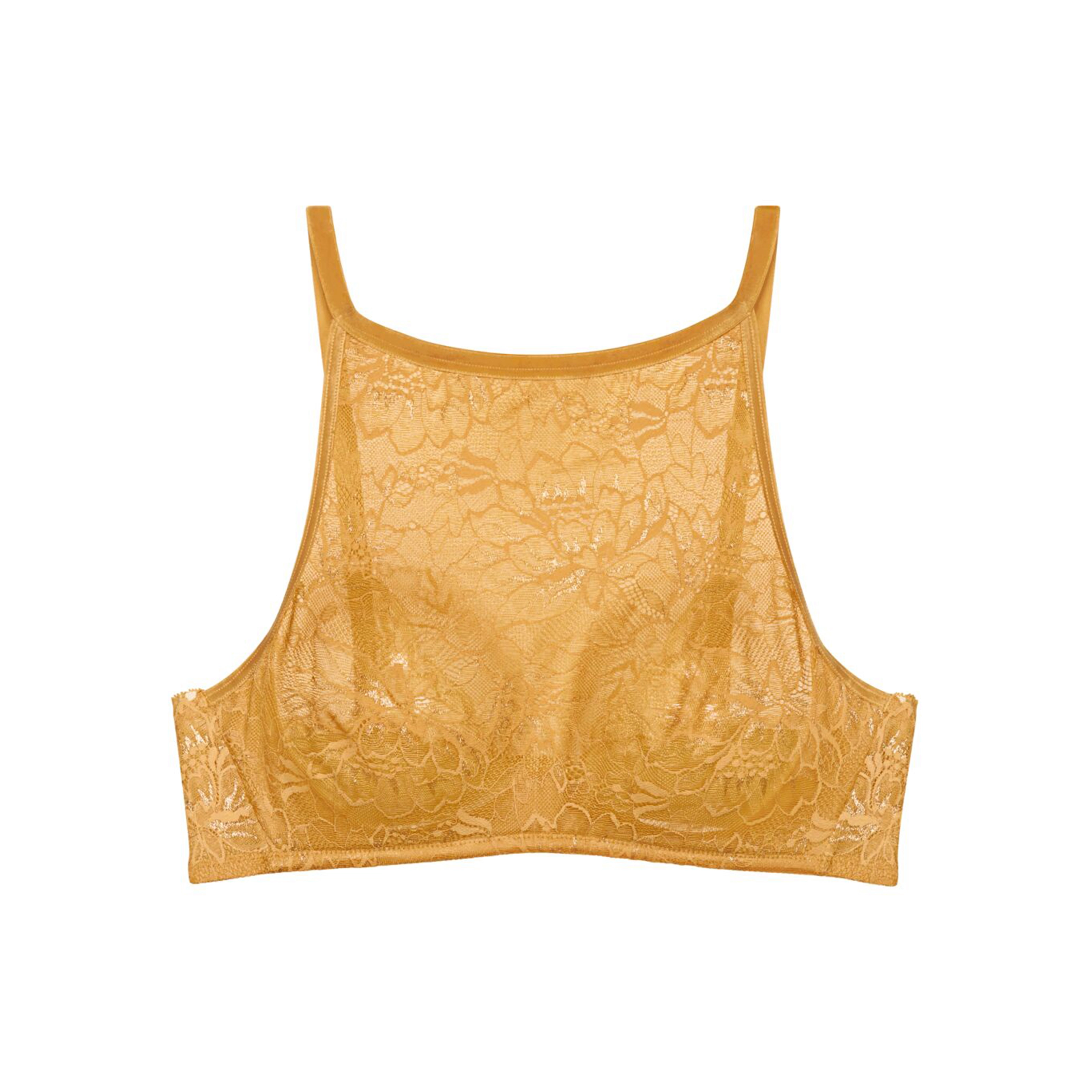 Amourette Charm Shimmer BH ohne Bügel, ungefüttert in gelb