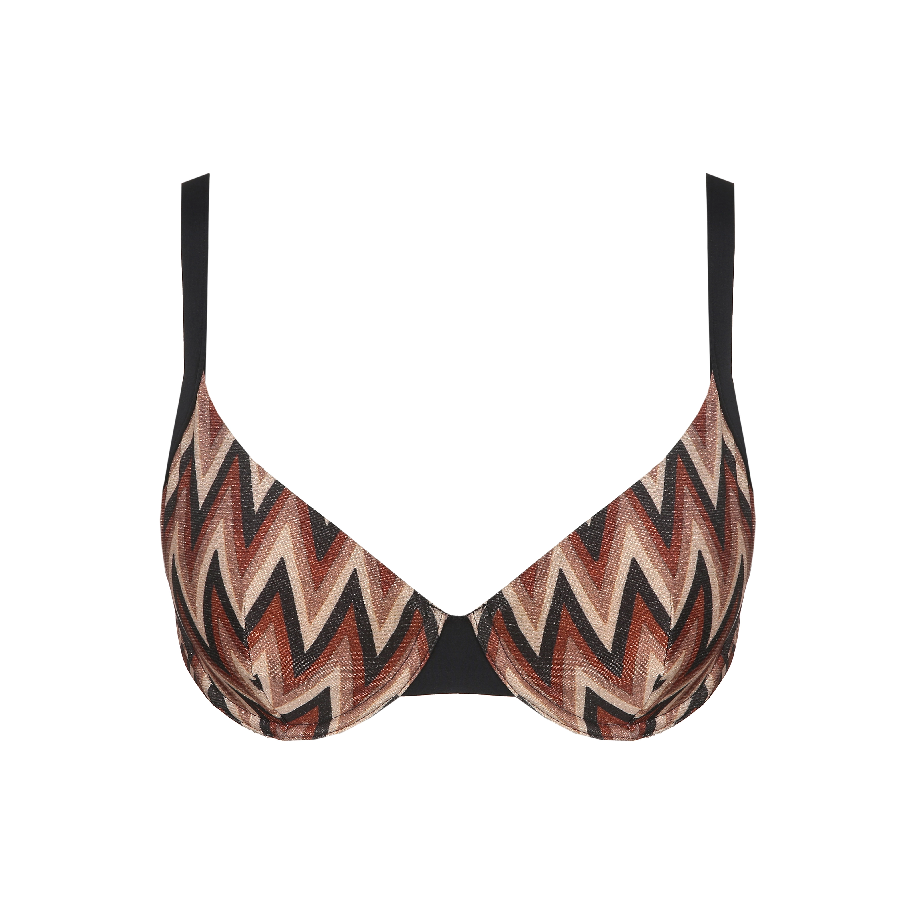 Su Ana Bikini Top mit Bügel ungefüttert in braun