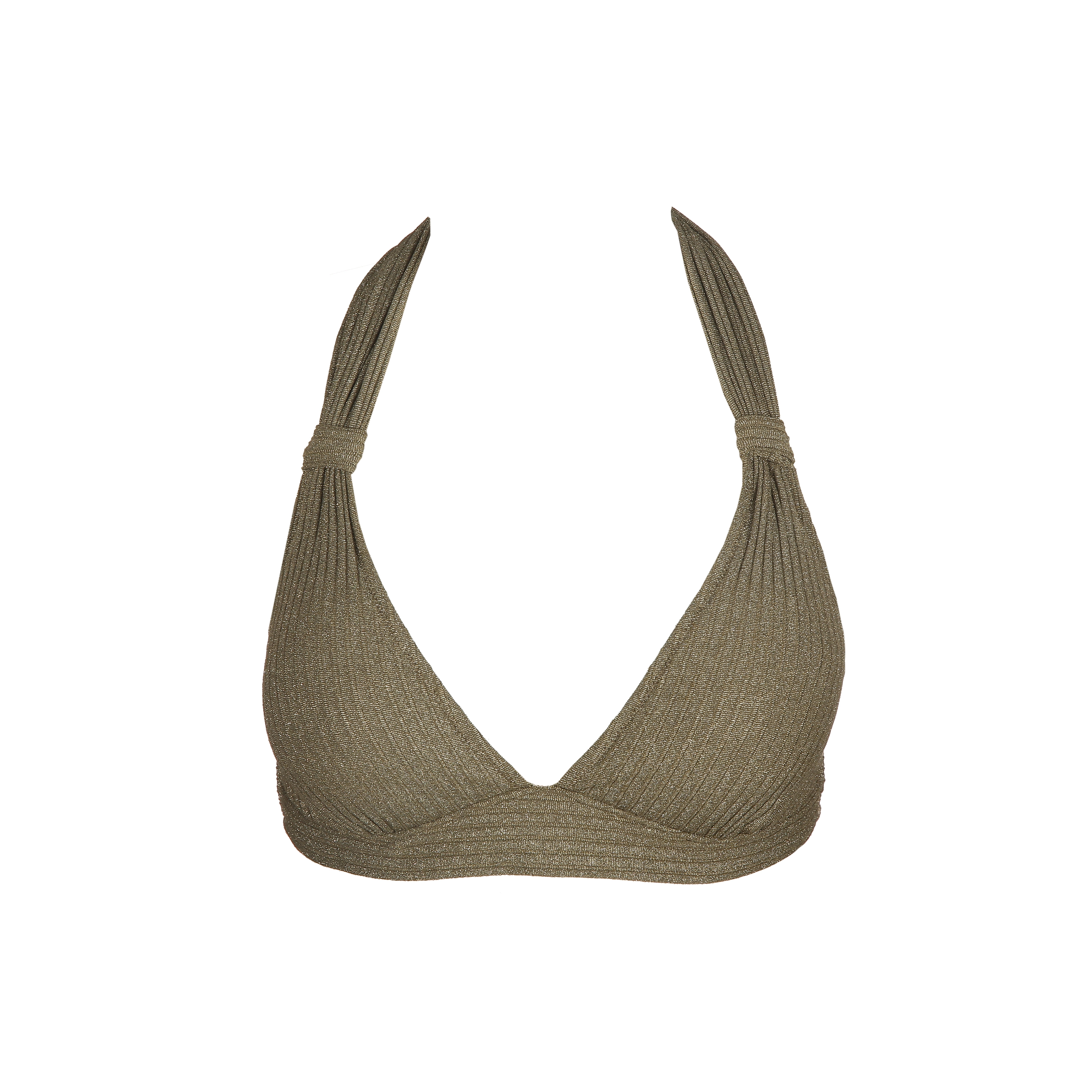 Tinjis Bikini Top ohne Bügel ungefüttert in grün
