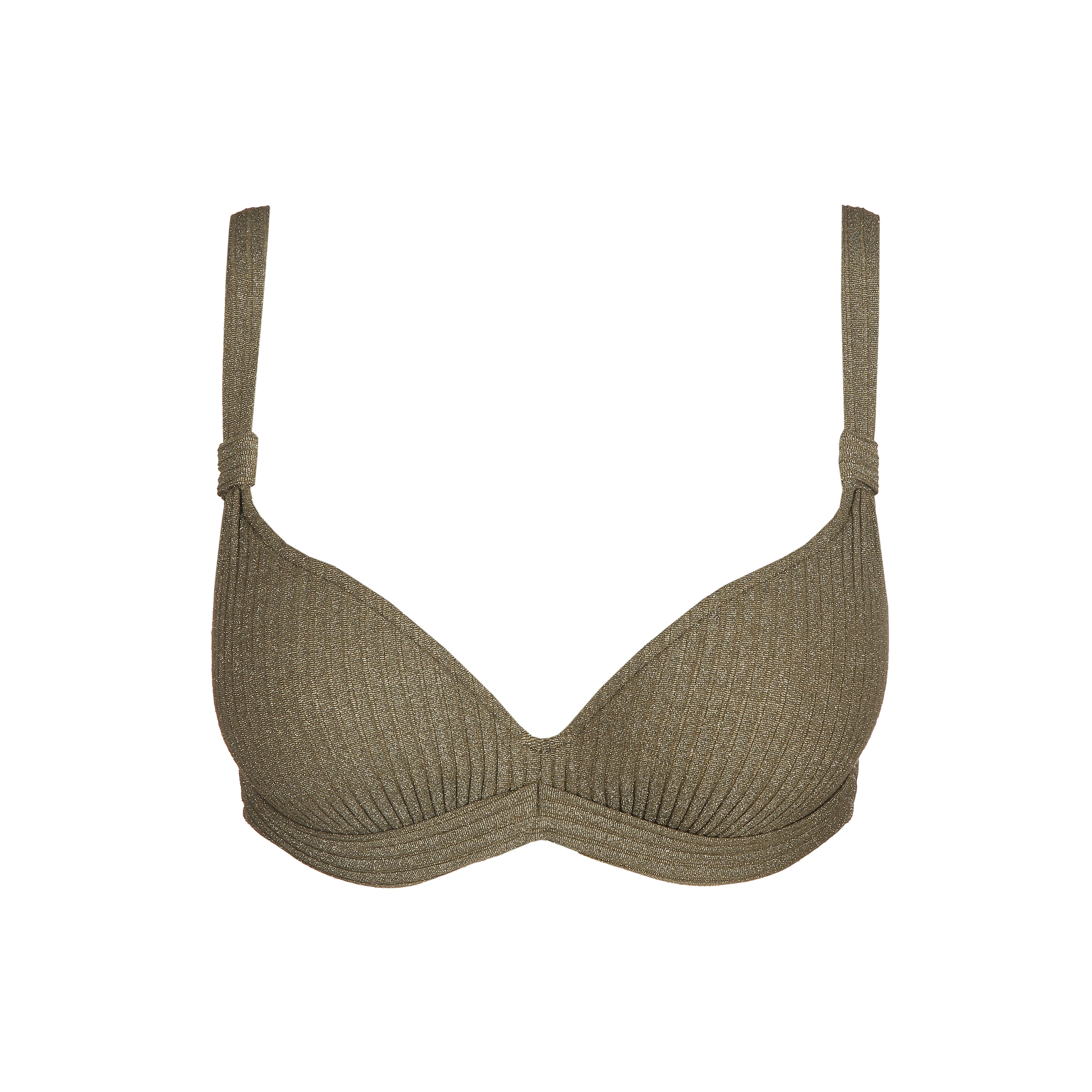 Tinjis Bikini Top mit Bügel gefüttert in grün