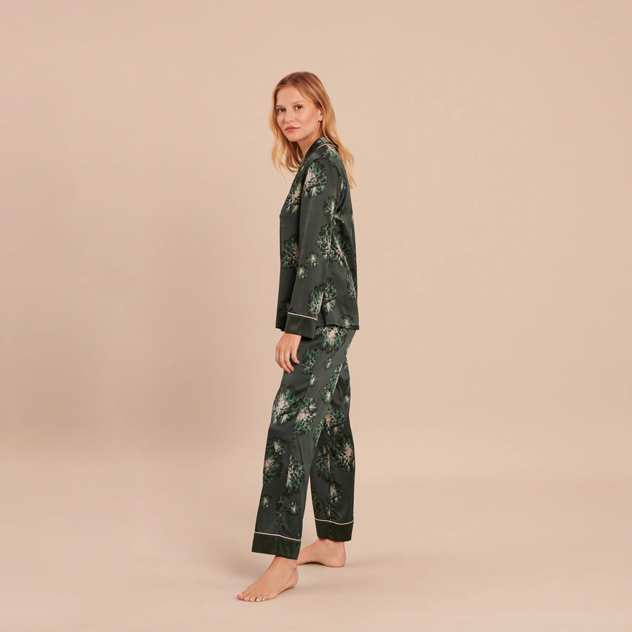 Norma, Vert avec motifs, large