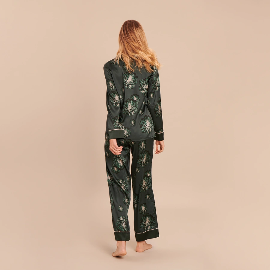 Norma, Vert avec motifs, large