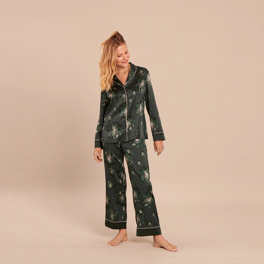 Norma, Vert avec motifs, large