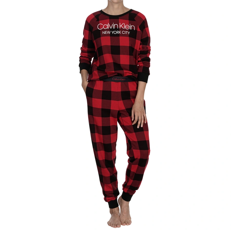 Buffalo Check, Rouge avec motifs, large