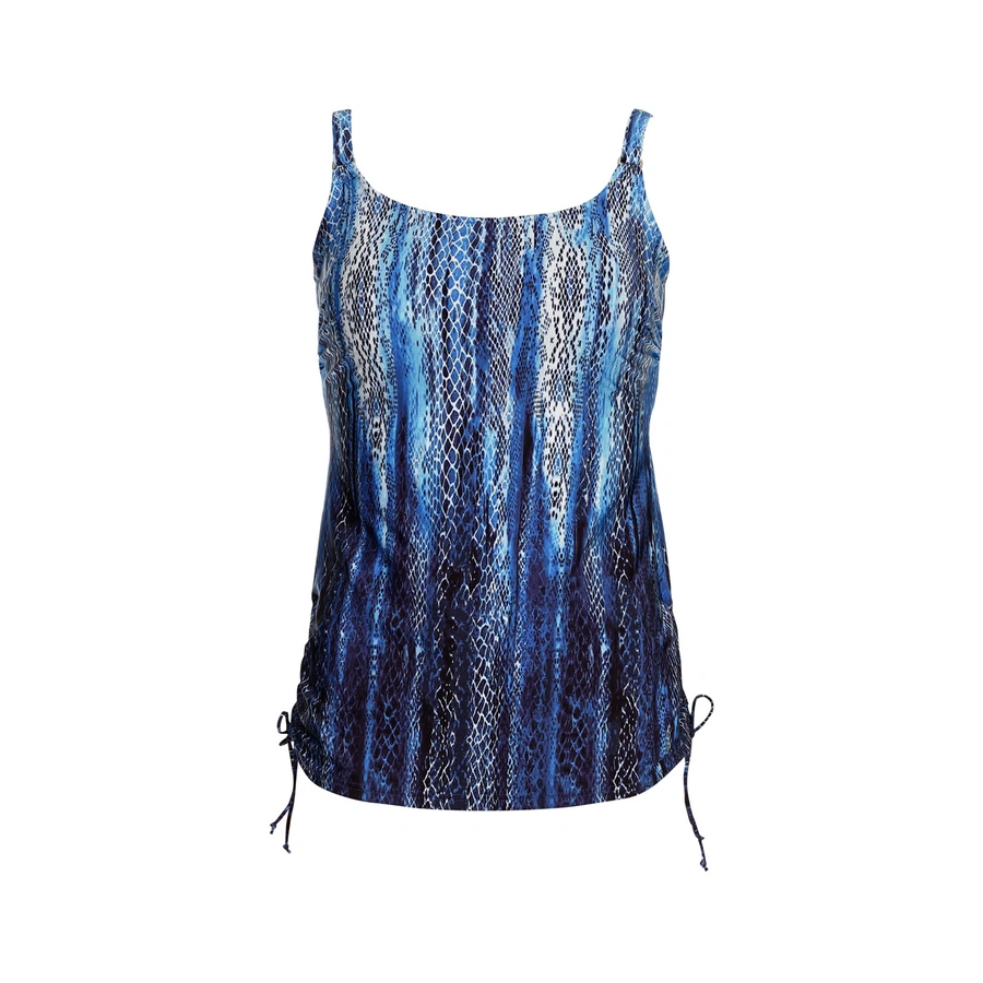 Blue Dreaming, Bleu avec motifs, large