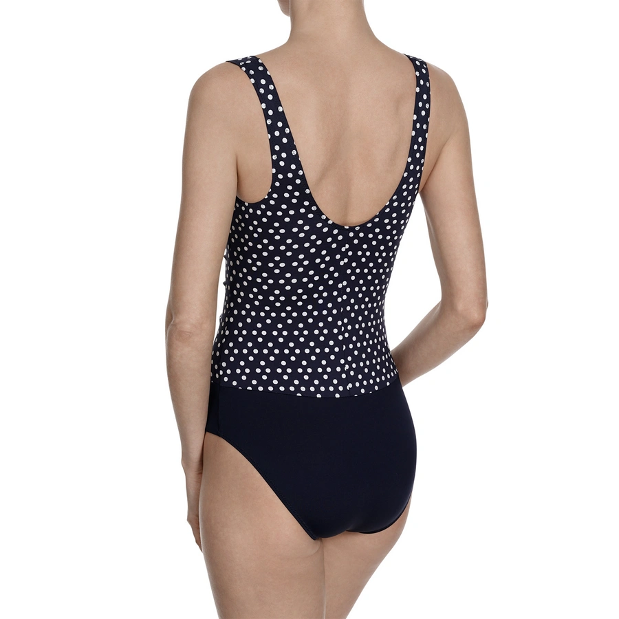 Basic Swimsuit, Blau gemustert, large
