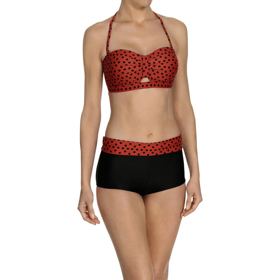 Madurai, Rouge avec motifs, large