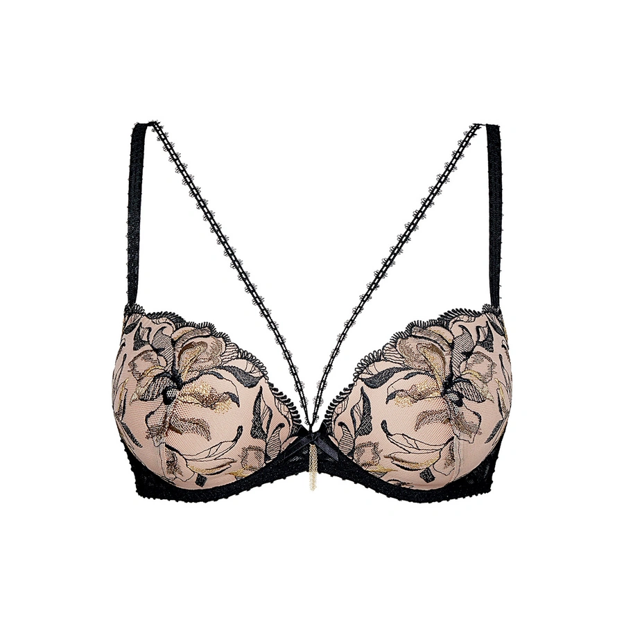 Encre De Chine, Noir avec motif, large