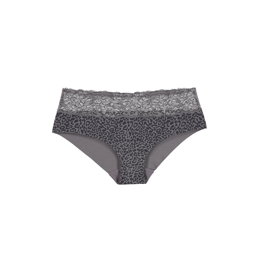 Cozy Beauty, Gris avec motifs, large