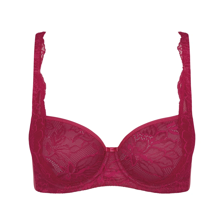 Amourette Charm, Bordeaux avec motifs, large