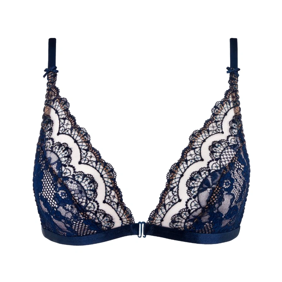 Soleil Nocturne, Bleu avec motifs, large
