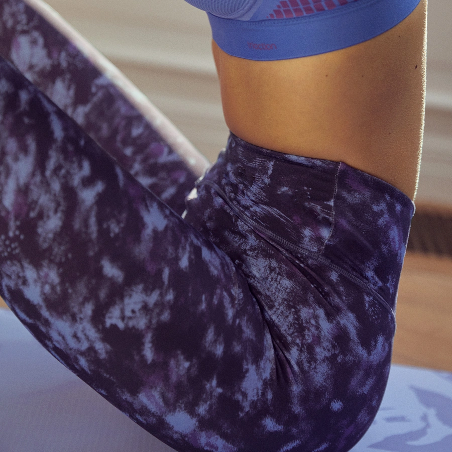 Triaction, Violet avec motifs, large