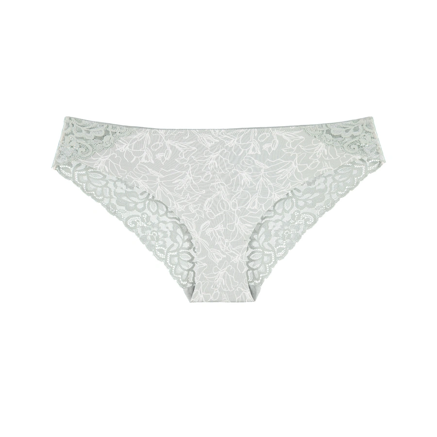 Cozy Beauty, Gris avec motifs, large