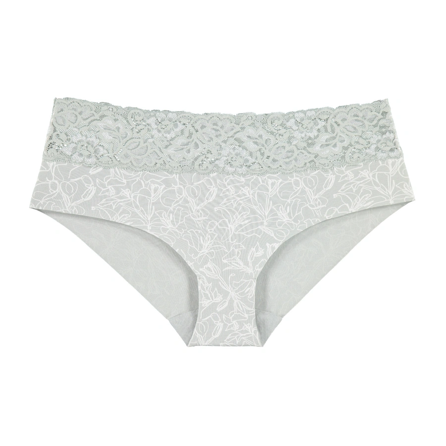 Cozy Beauty, Gris avec motifs, large