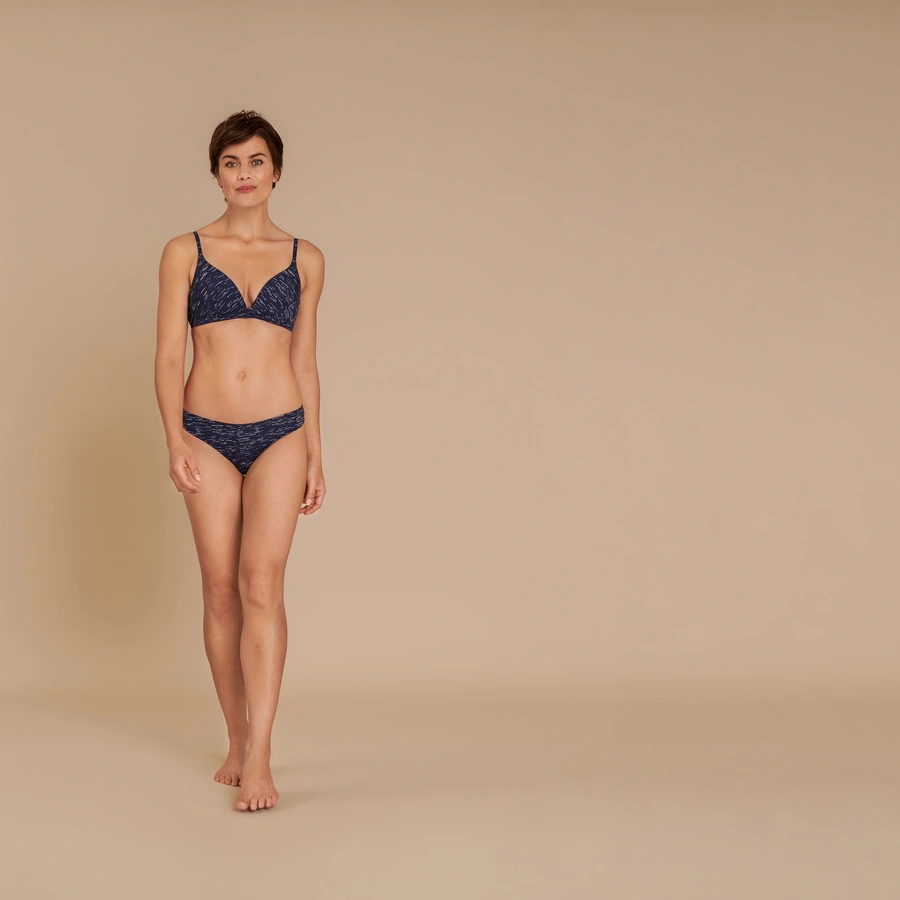 Sexy Comfort, Blau gemustert, large