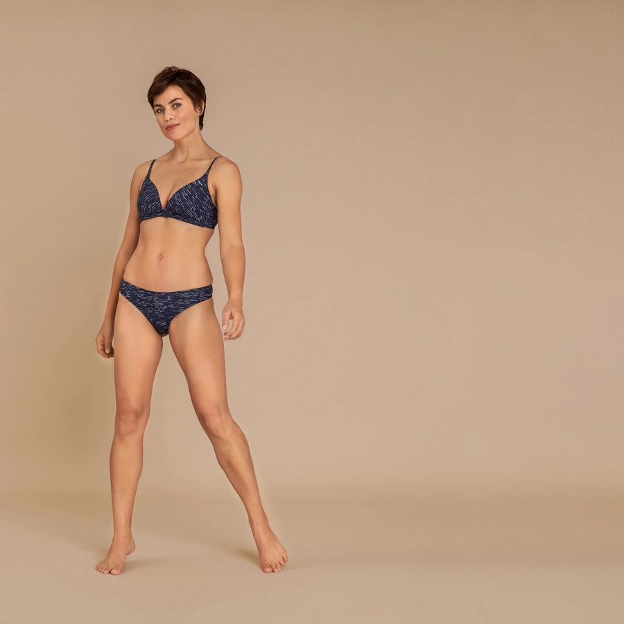 Sexy Comfort, Bleu avec motifs, large