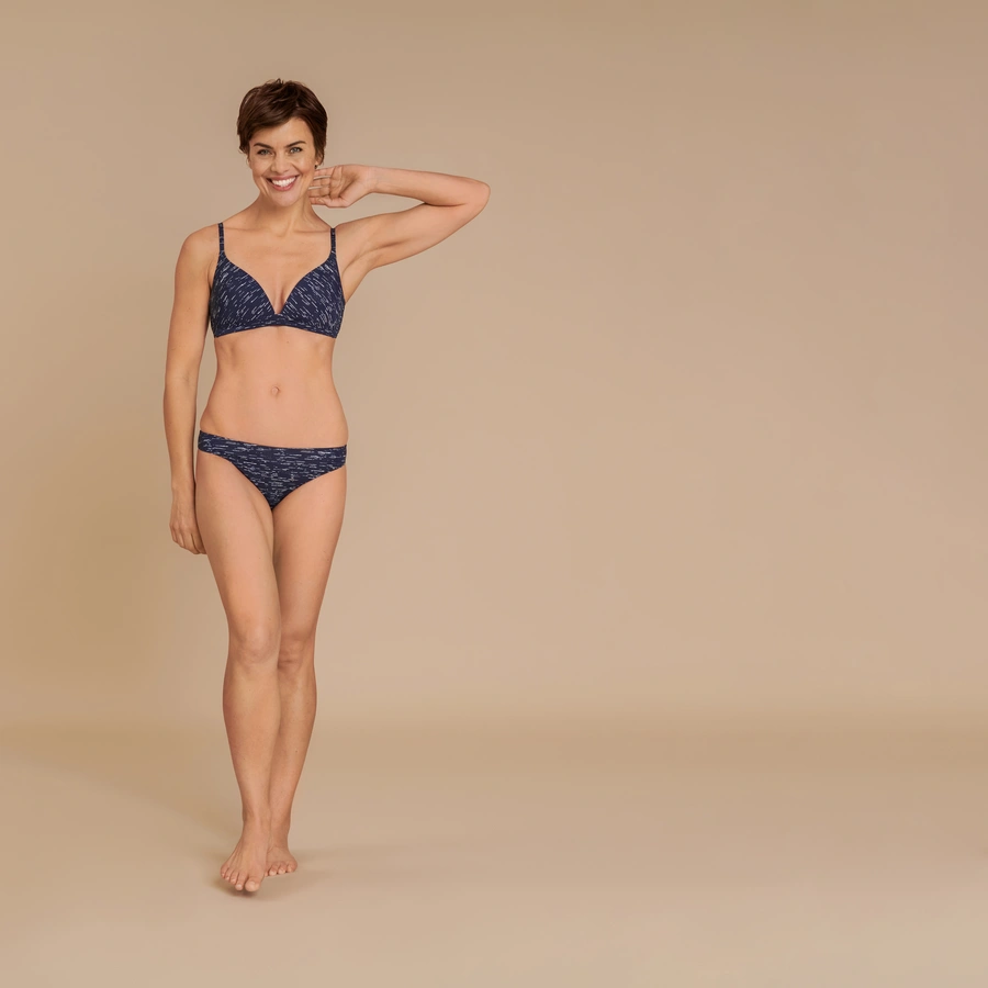 Sexy Comfort, Blau gemustert, large
