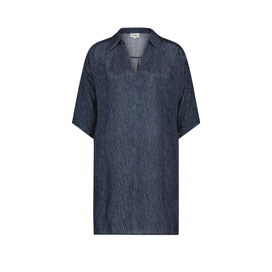 Midnight Zebra, Bleu avec motifs, large